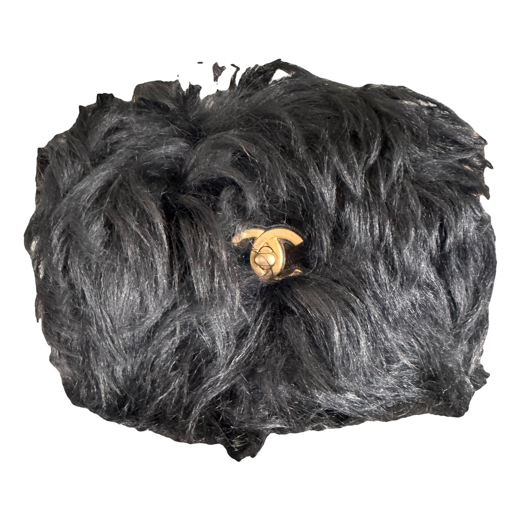 Faux fur handbag