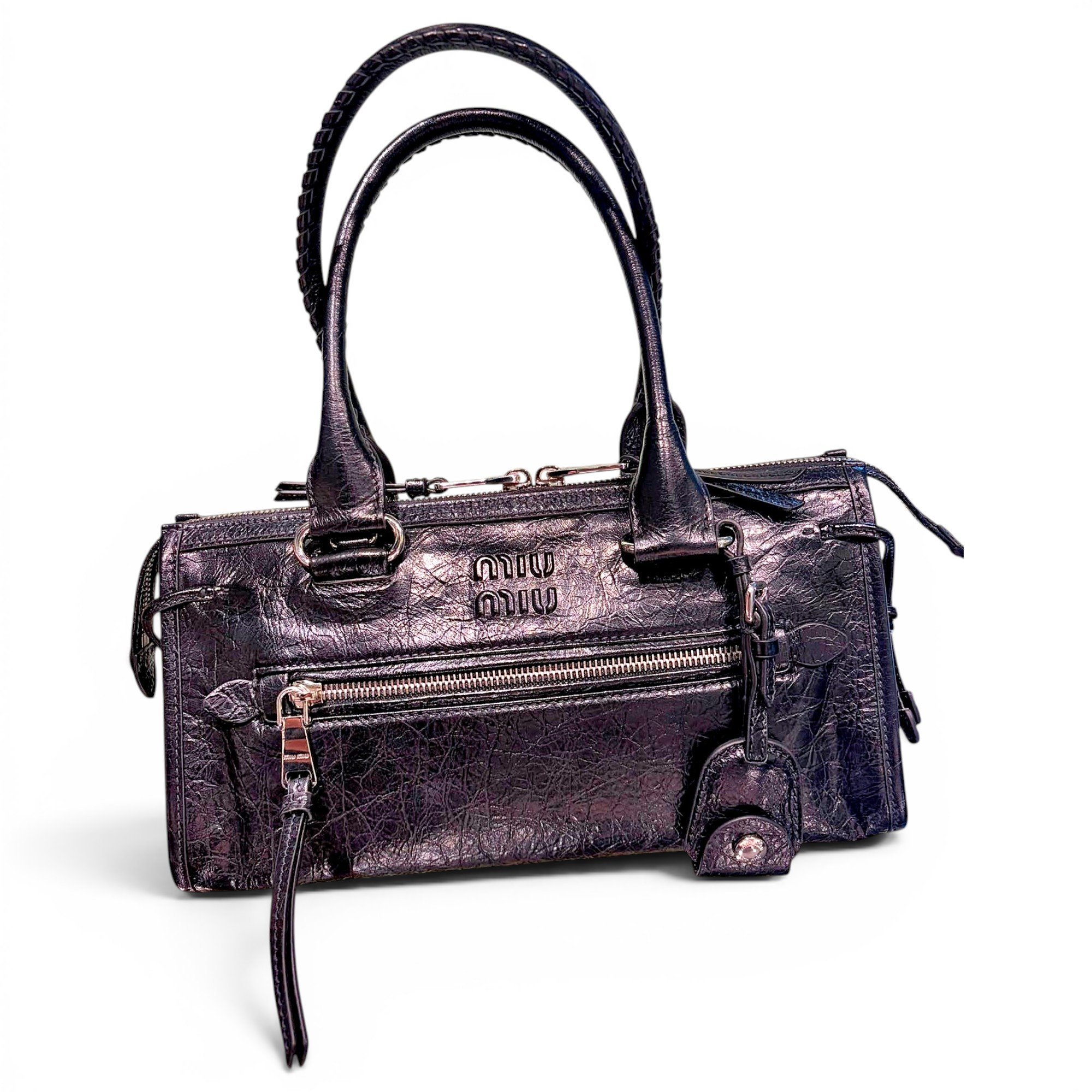 Arcadie leather handbag