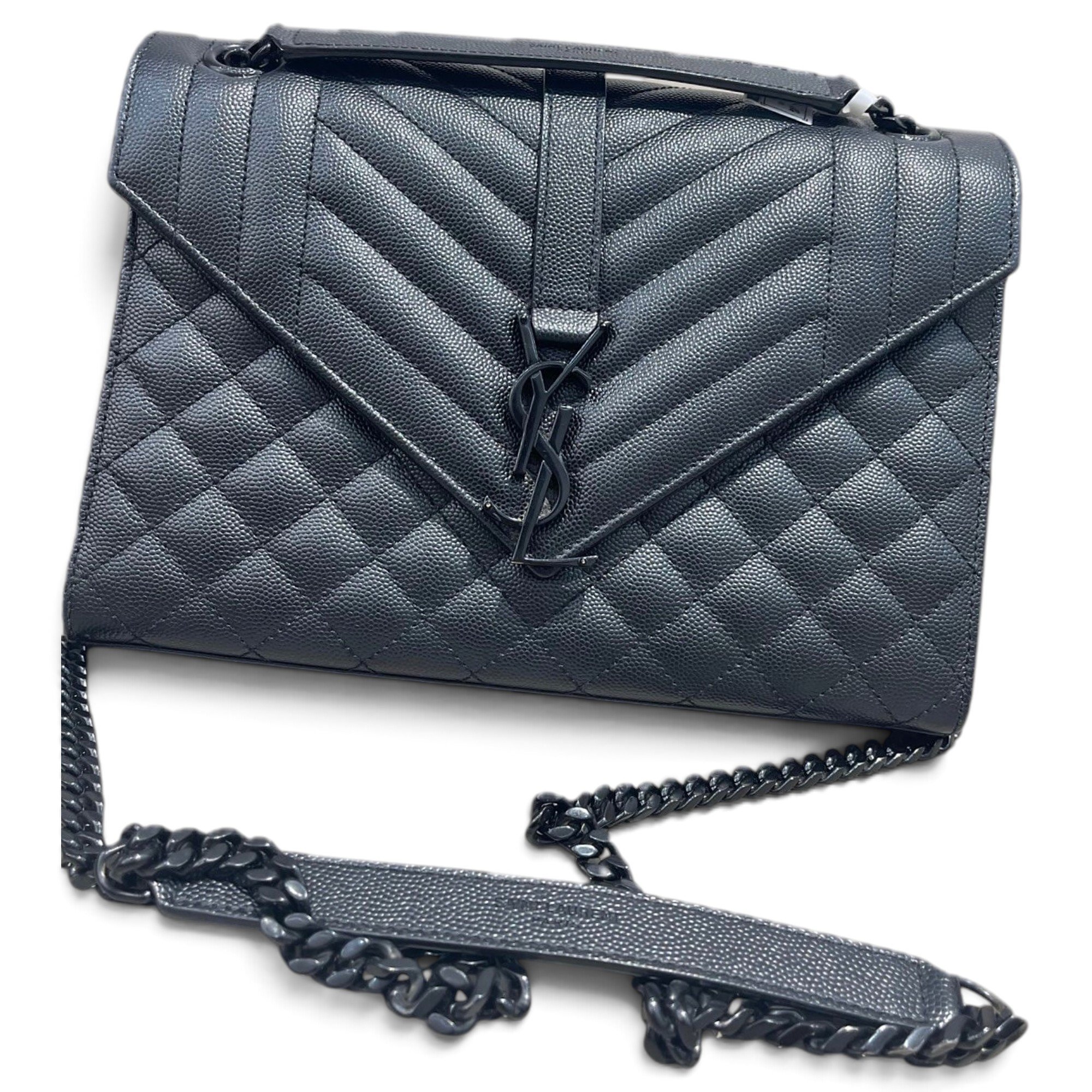 Envelope leather handbag