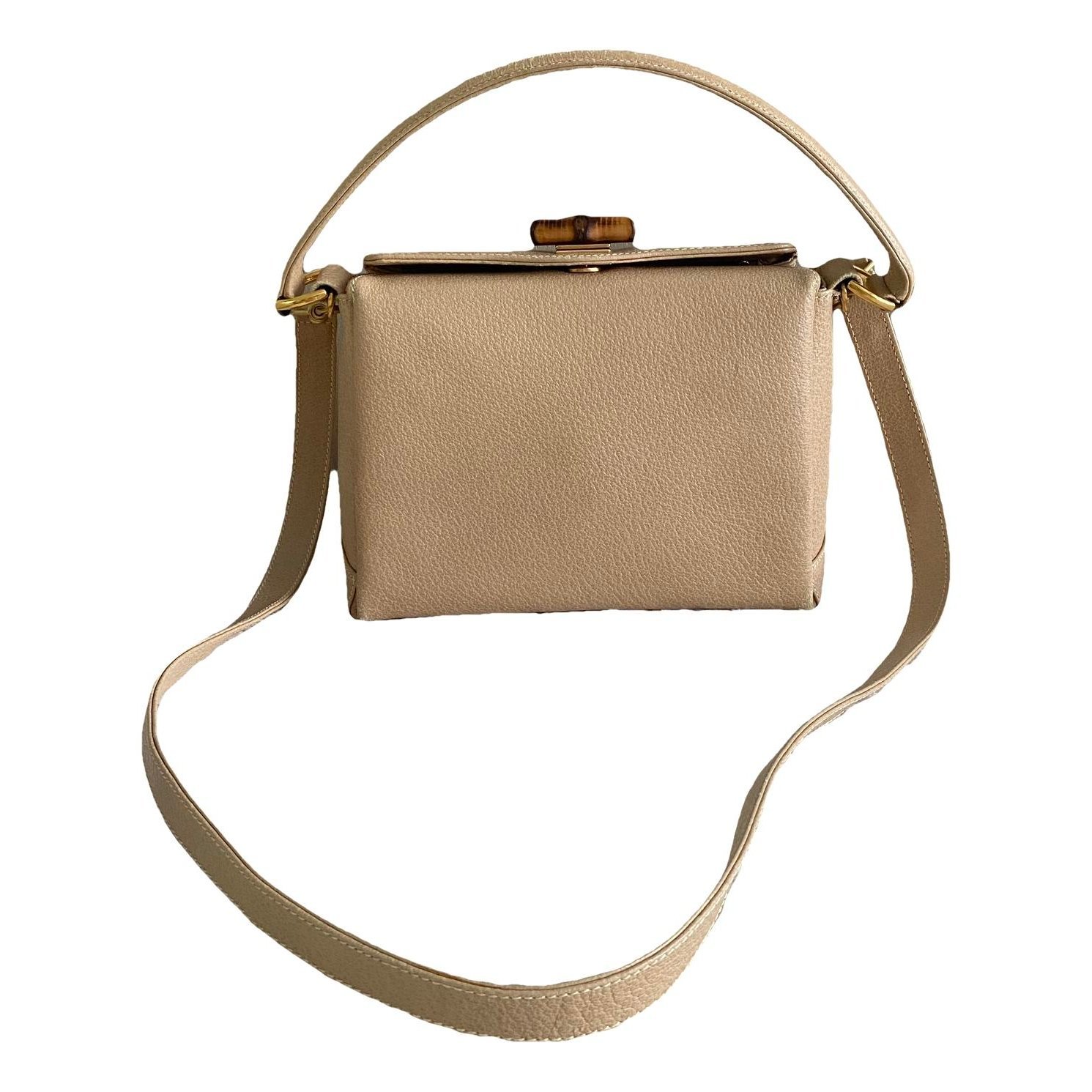Bamboo leather handbag