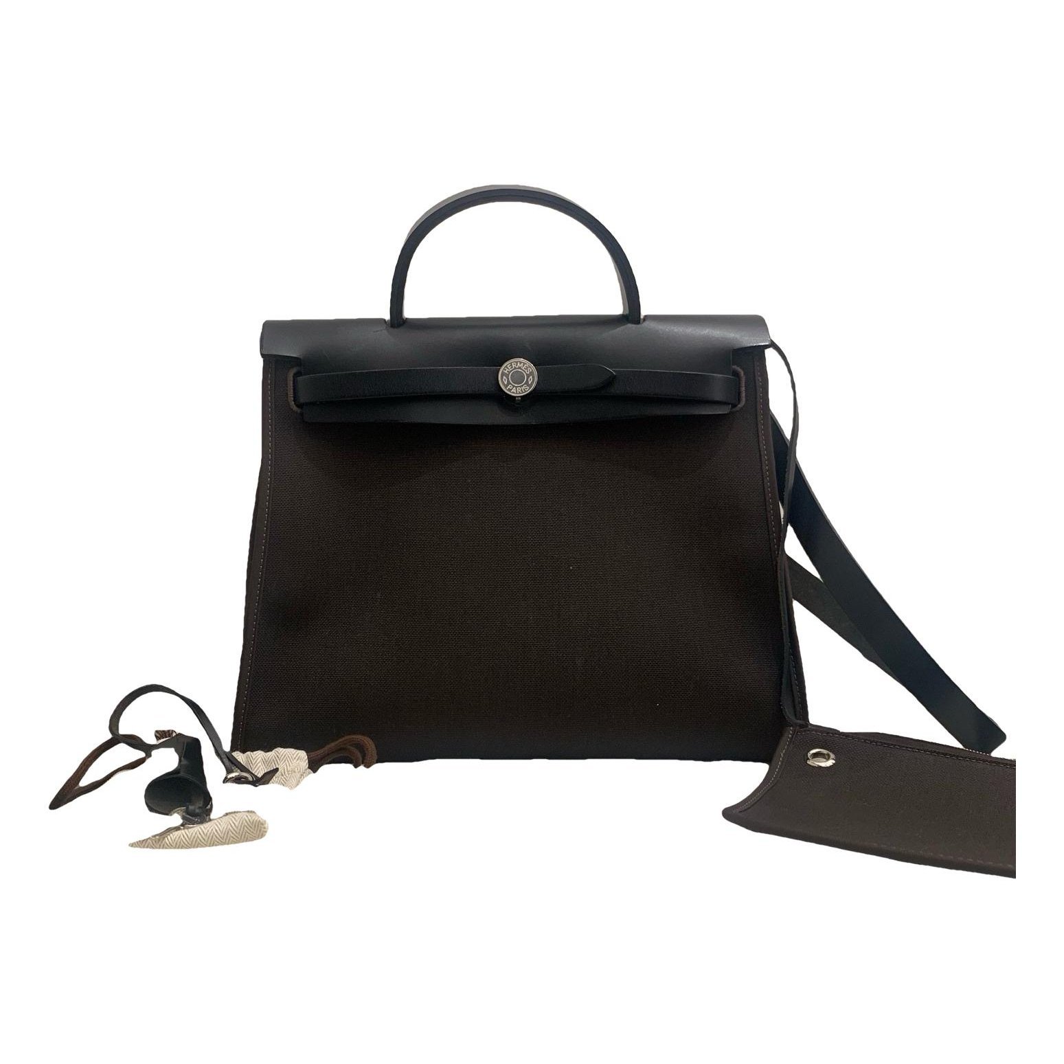 Hermes Herbag cloth handbag