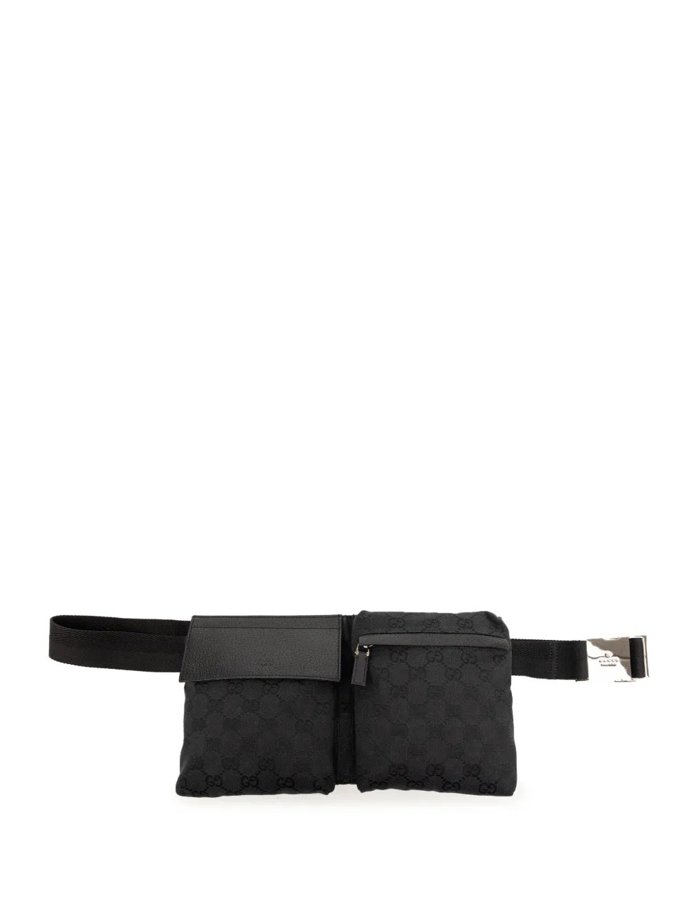 2000-2015 GG Canvas Double Pocket belt bag