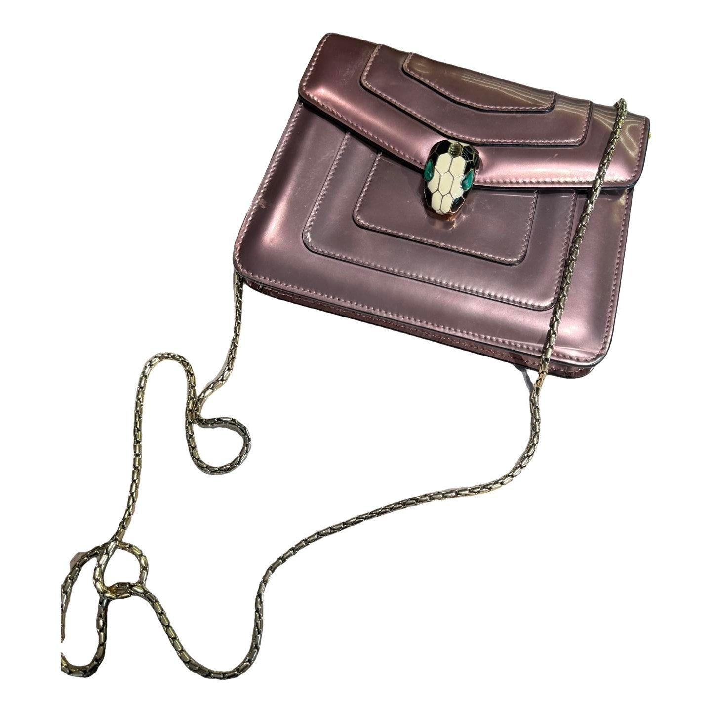 Serpenti leather handbag