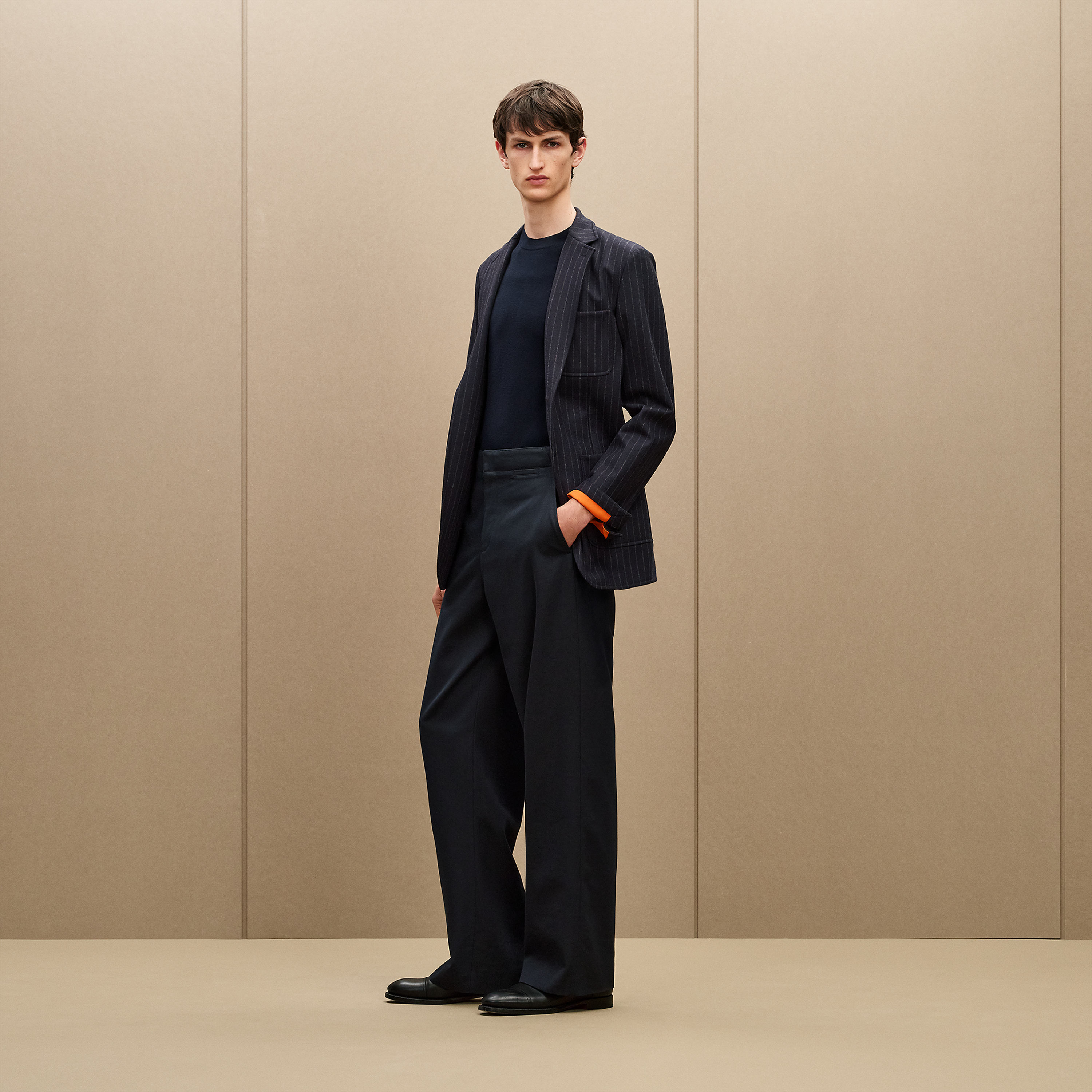 "Rayure technique" 24 Relax jacket, short model