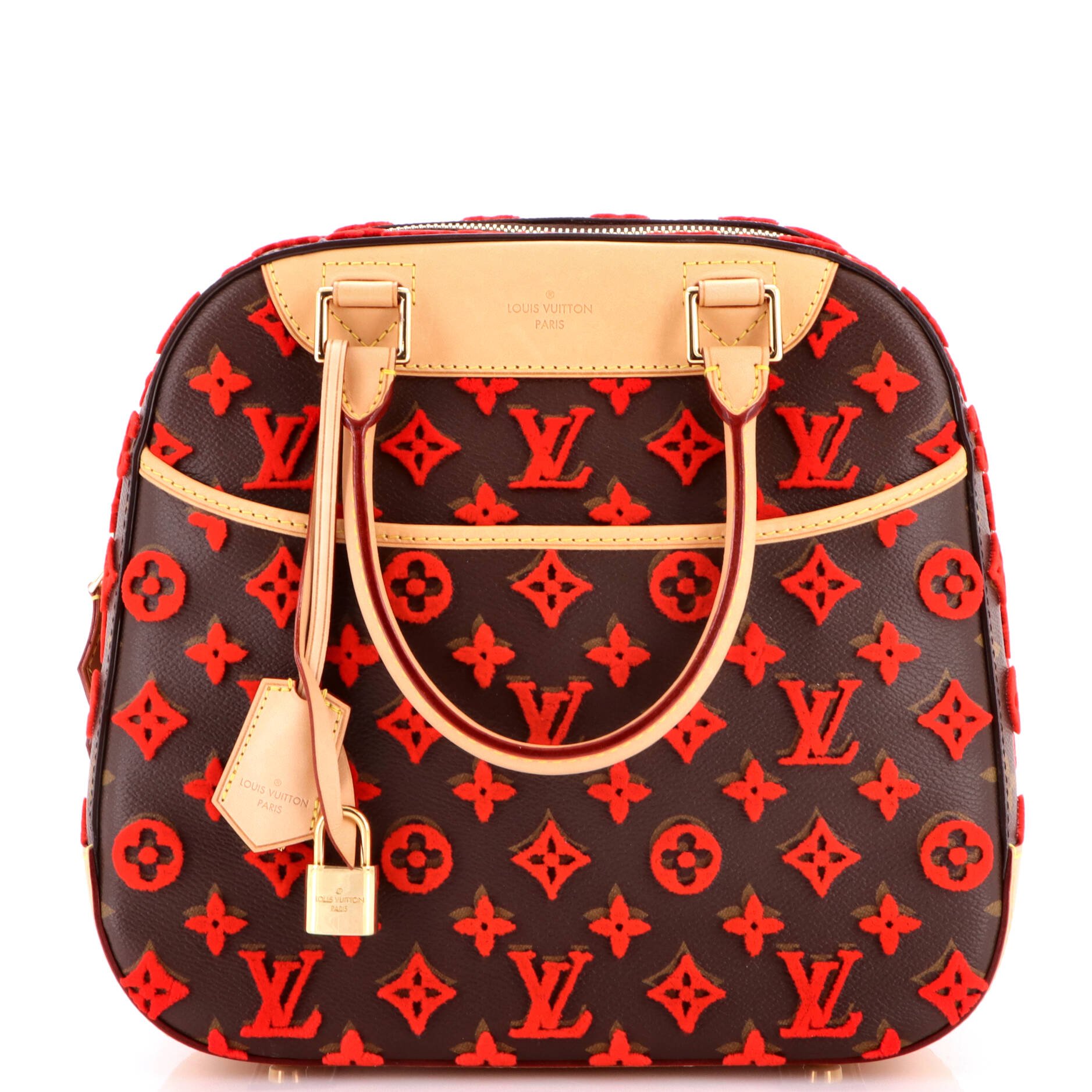 Louis Vuitton Deauville Cube Bag Monogram Tuffetage Canvas