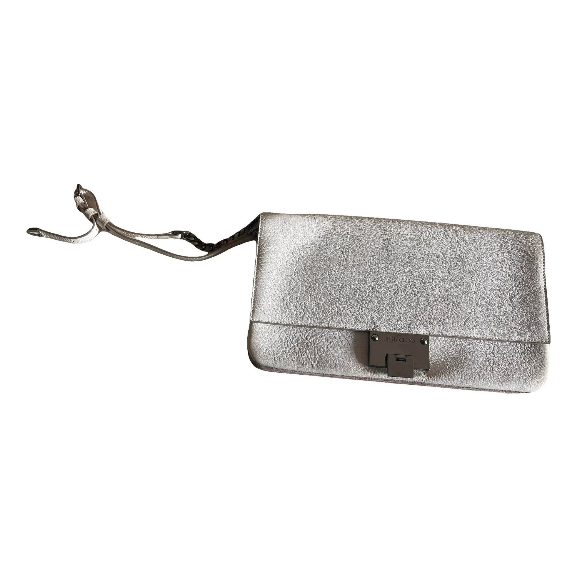 Leather clutch bag