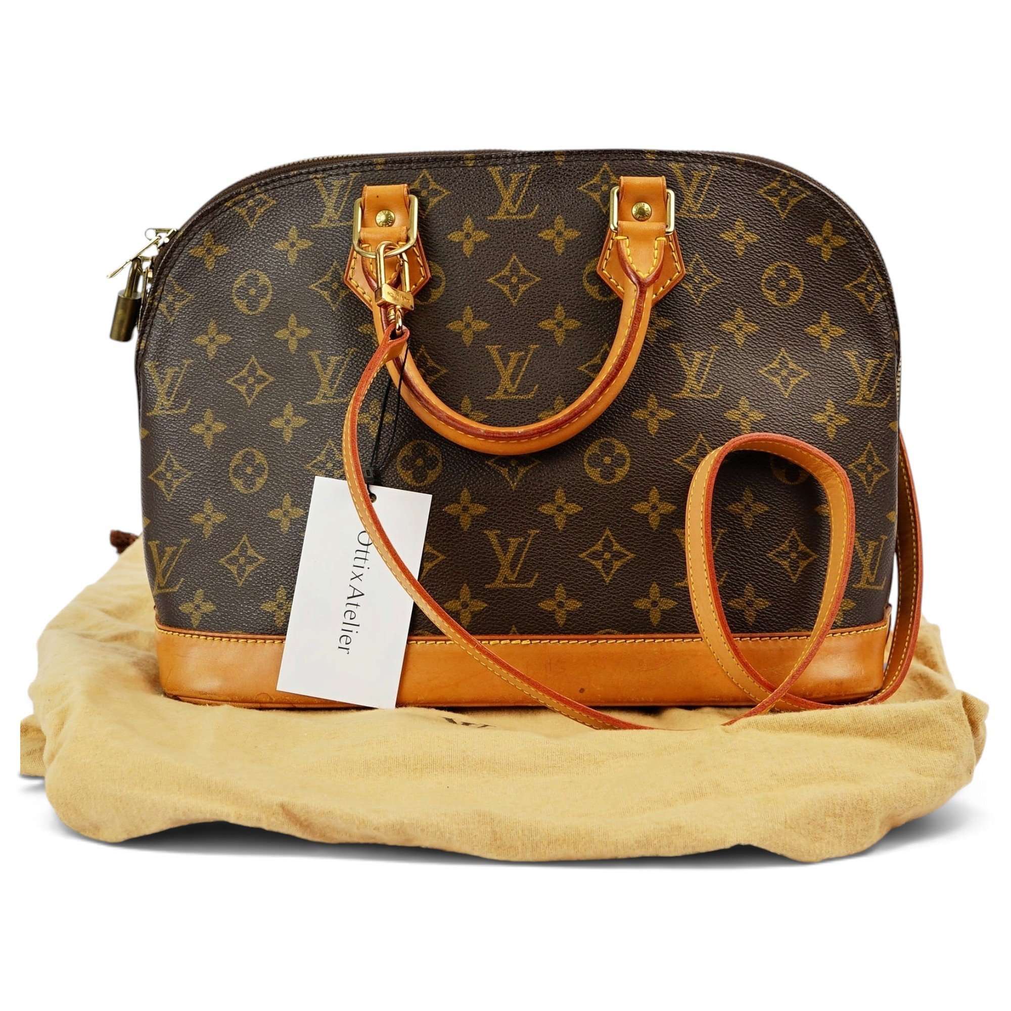 Alma leather handbag