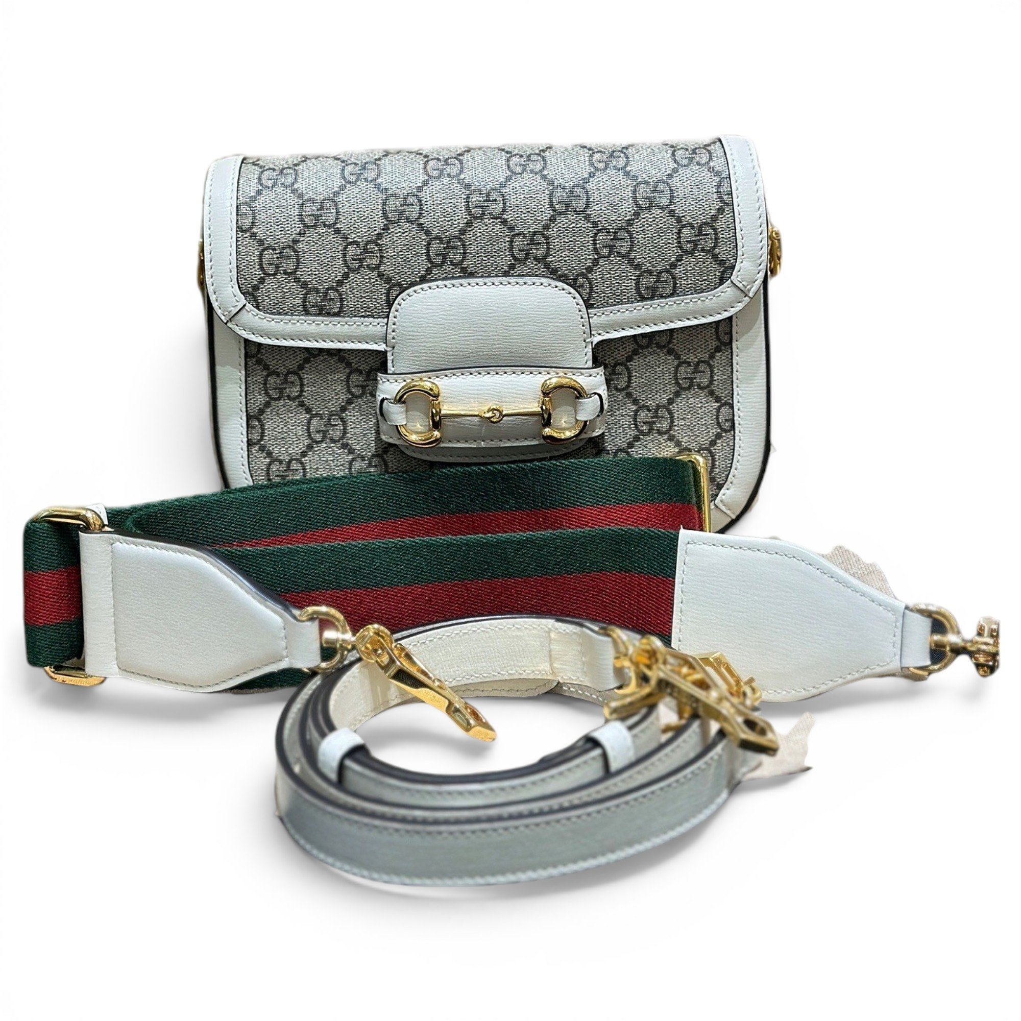 Horsebit 1955 Flap cloth handbag