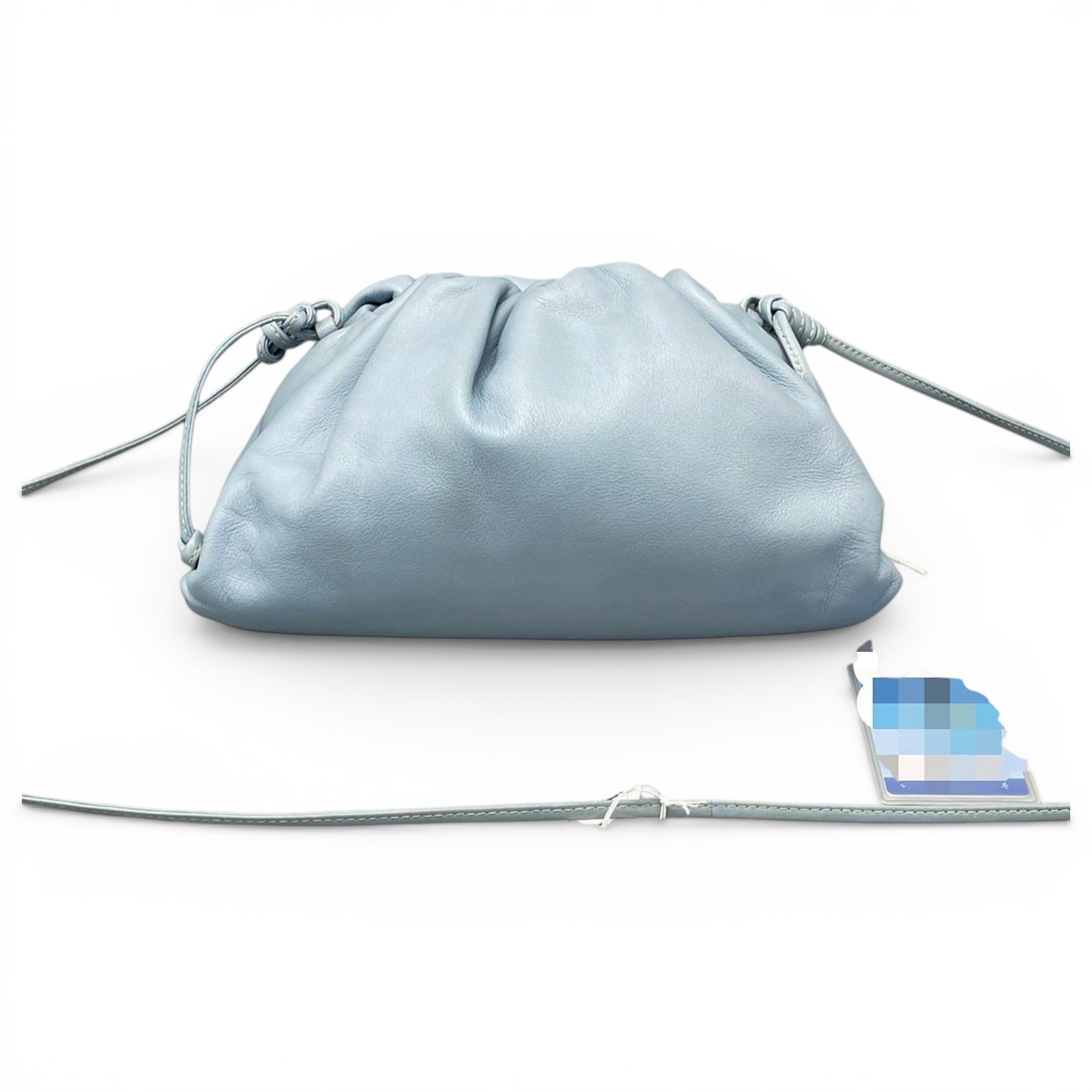 Pouch leather handbag