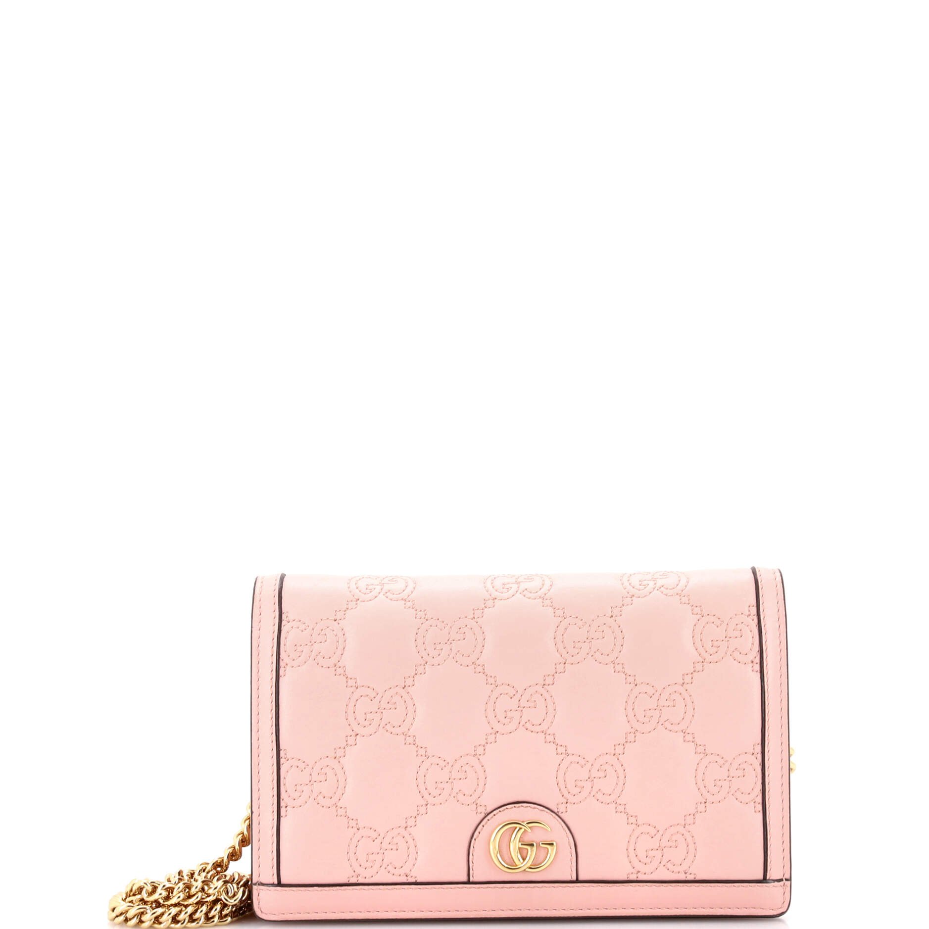 Gucci Petite GG Marmont Chain Wallet GG Matelasse Leather Mini