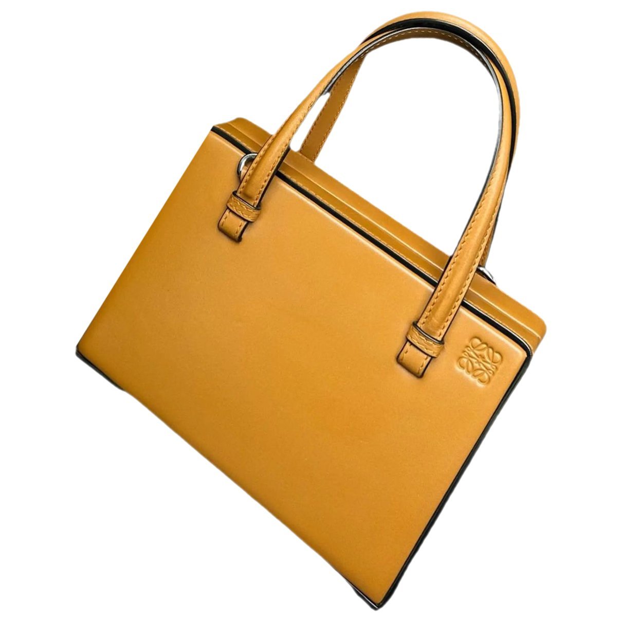 Postal leather handbag