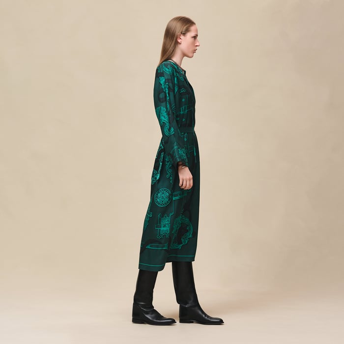 Vert Pin "Ferronnerie Remix" Caftan
