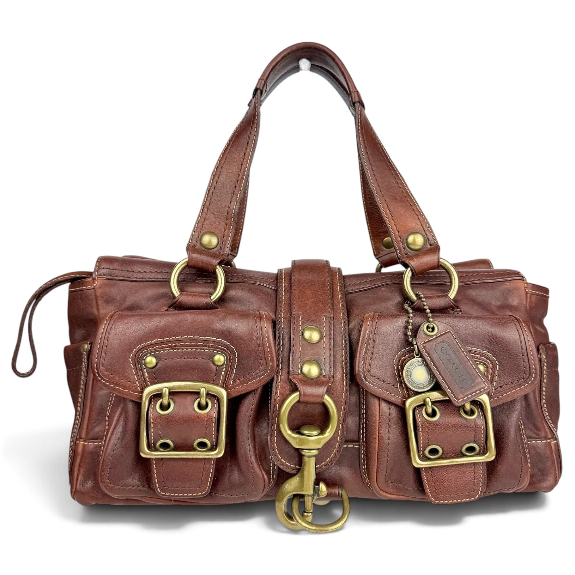 Leather satchel