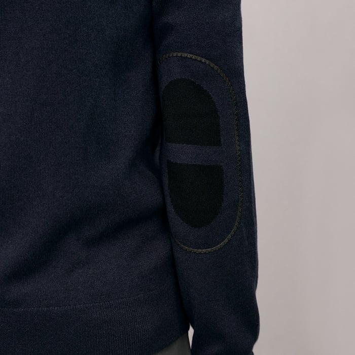 Marine "Maillon Chaine d'Ancre" Zipped Cashmere Jacket