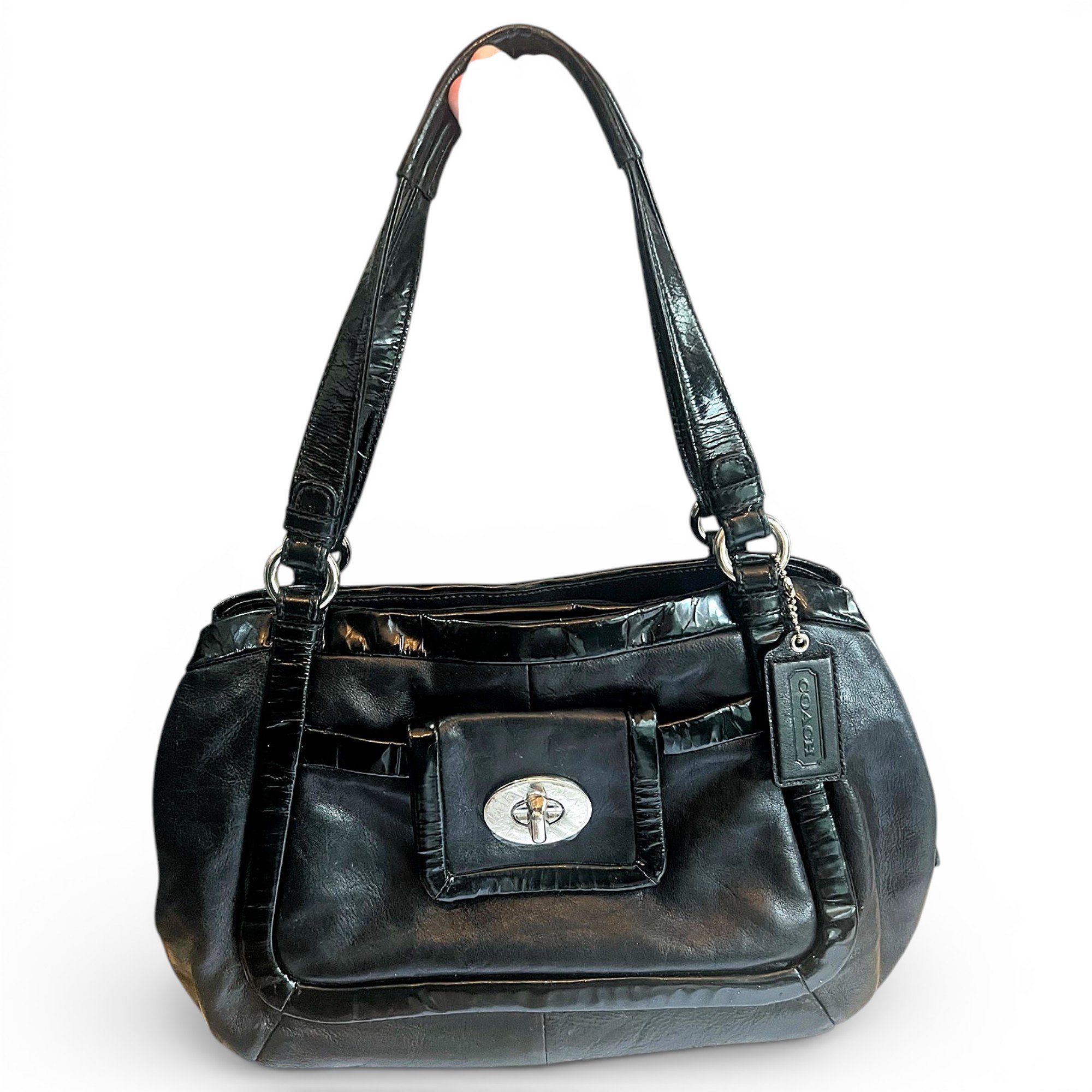 Leather handbag