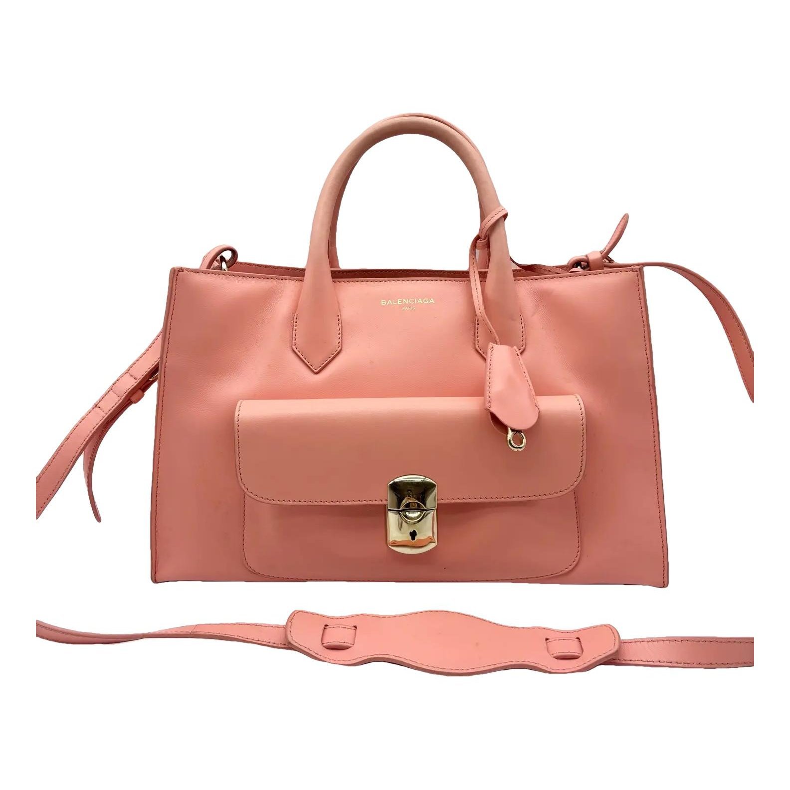 Padlock leather crossbody bag