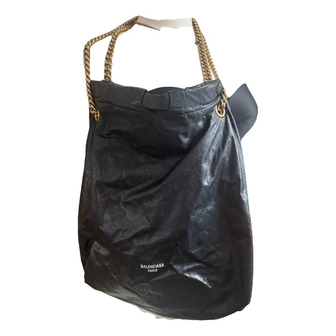 Crush leather crossbody bag