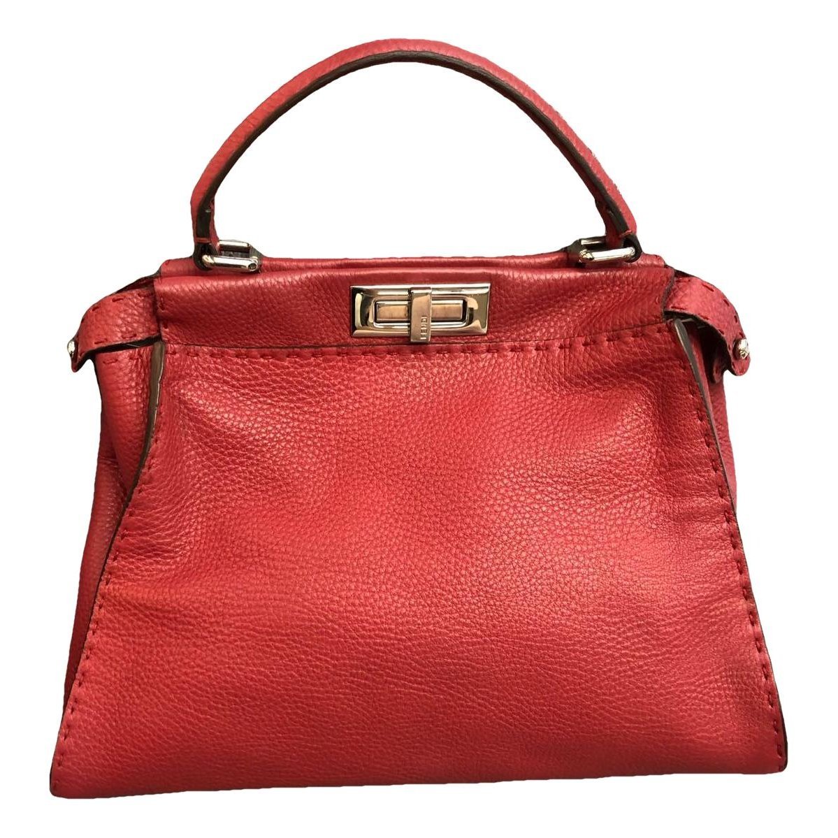 Peekaboo leather handbag