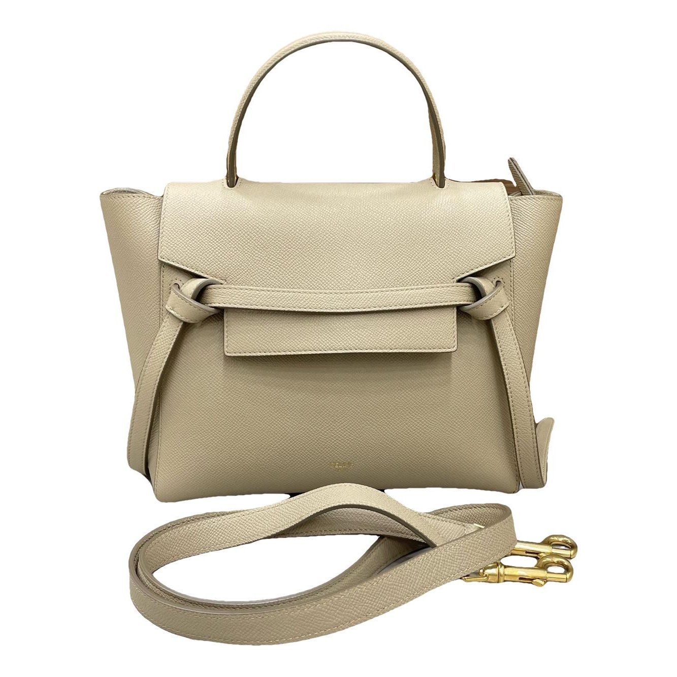 Belt leather handbag