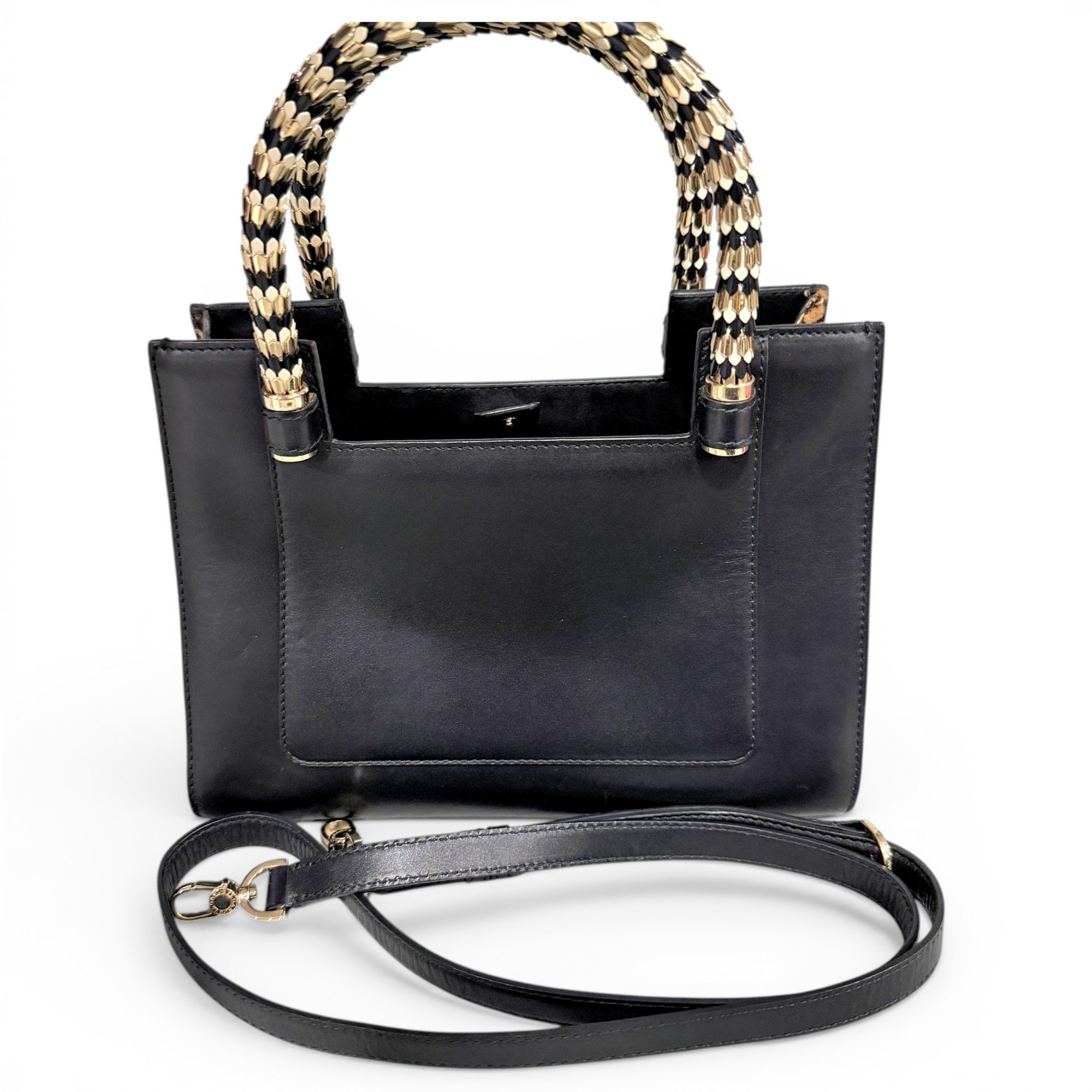Serpenti leather handbag