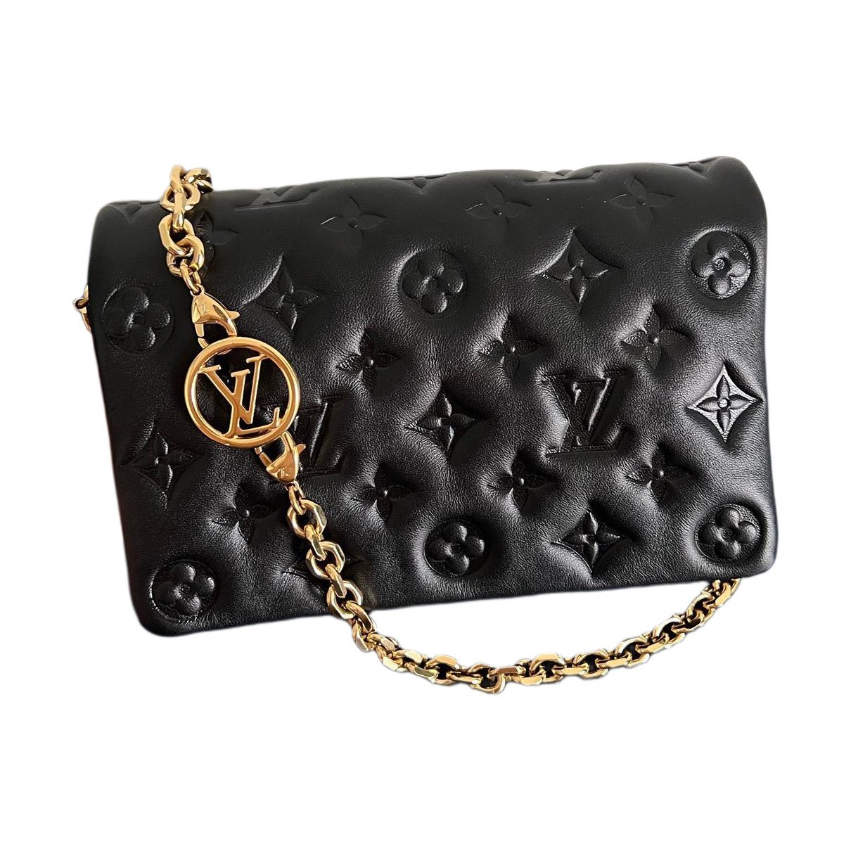 Coussin leather handbag