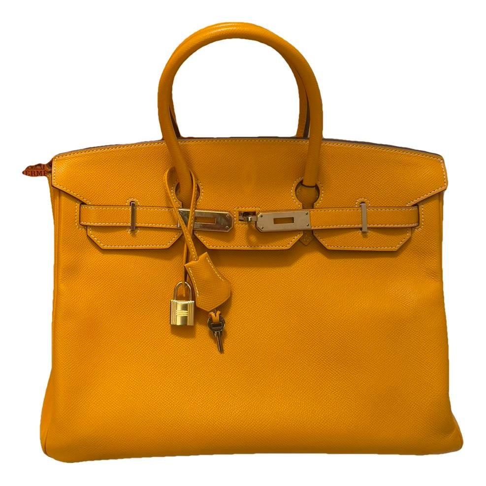 Birkin 35 leather handbag