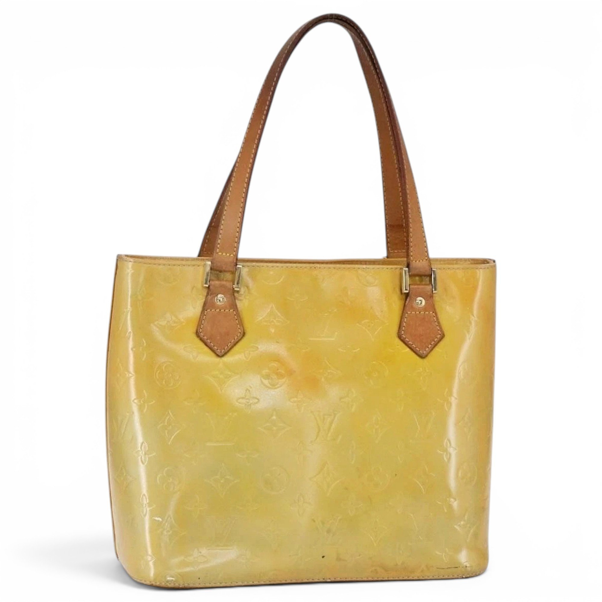 Patent leather handbag