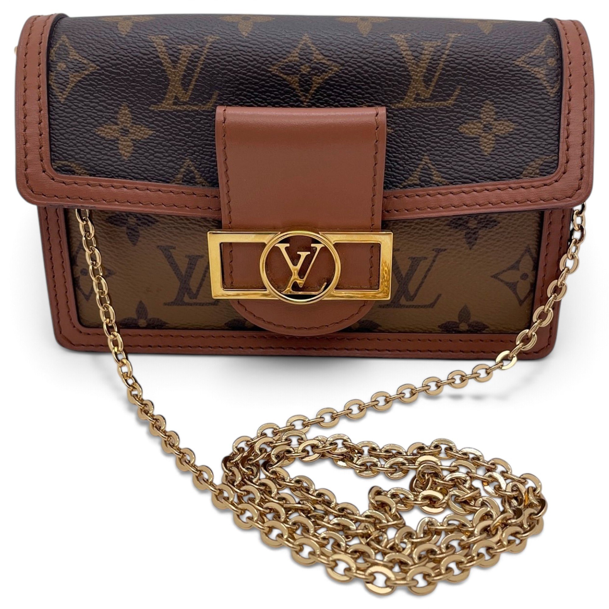 Dauphine leather crossbody bag