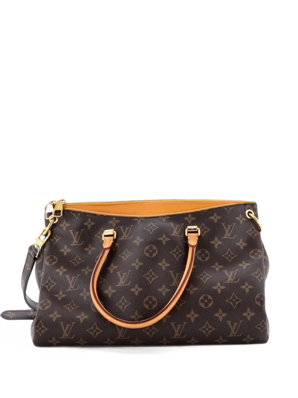 Pallas Tote Monogram Canvas with Leather shoulder bag