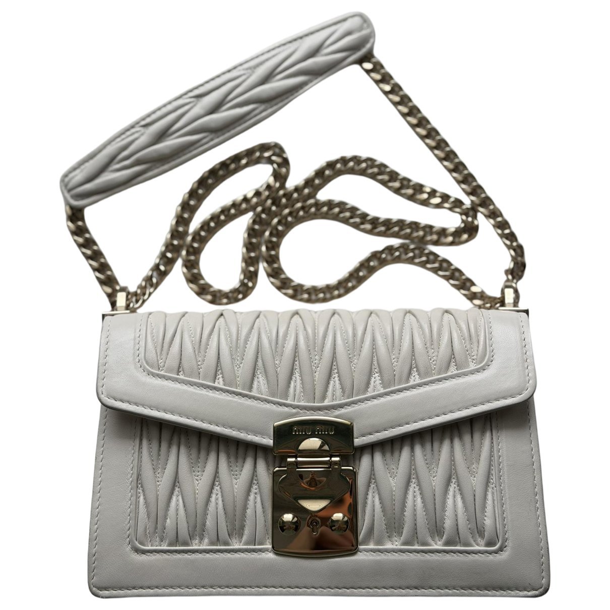 Miu Confidential leather crossbody bag