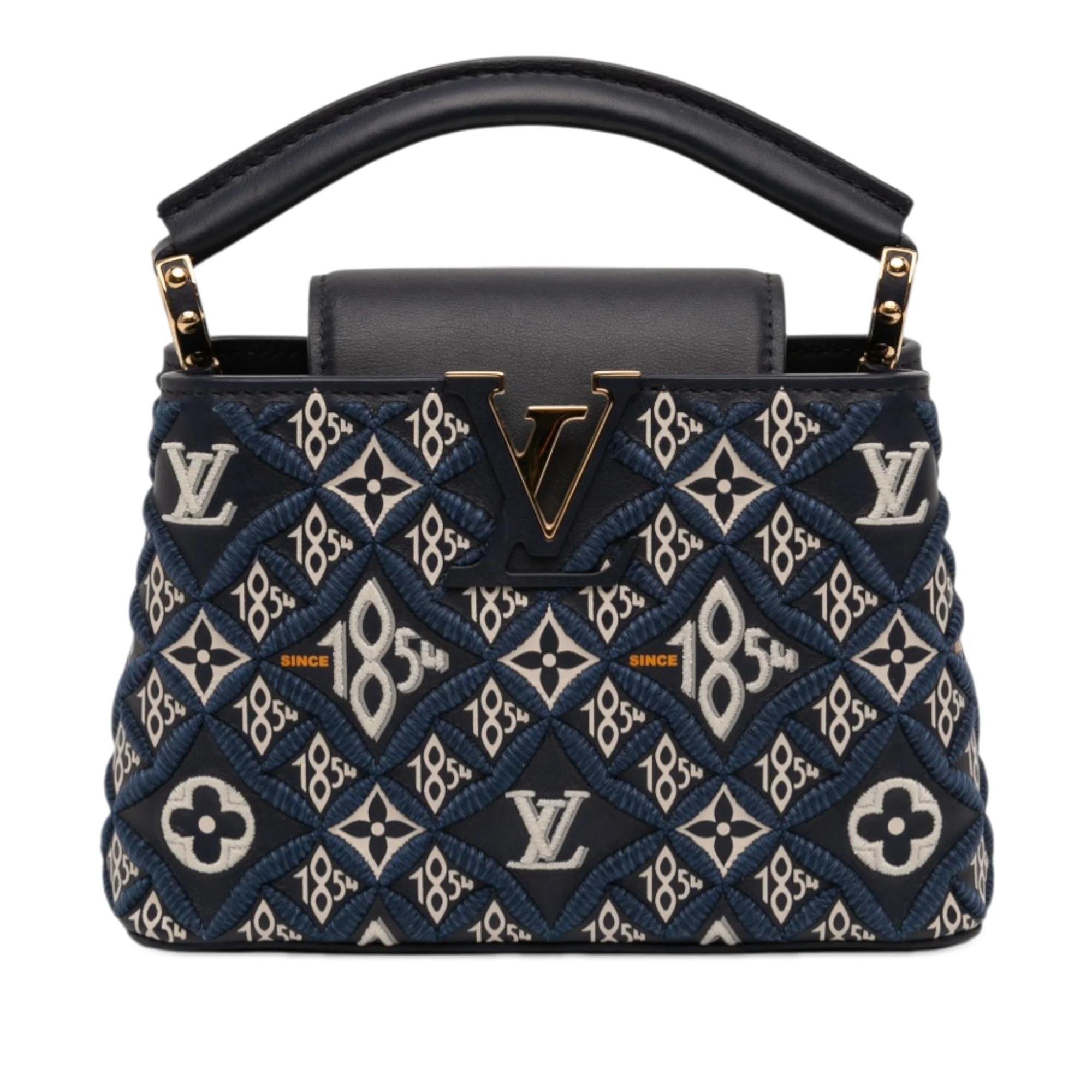 Capucines pony-style calfskin handbag