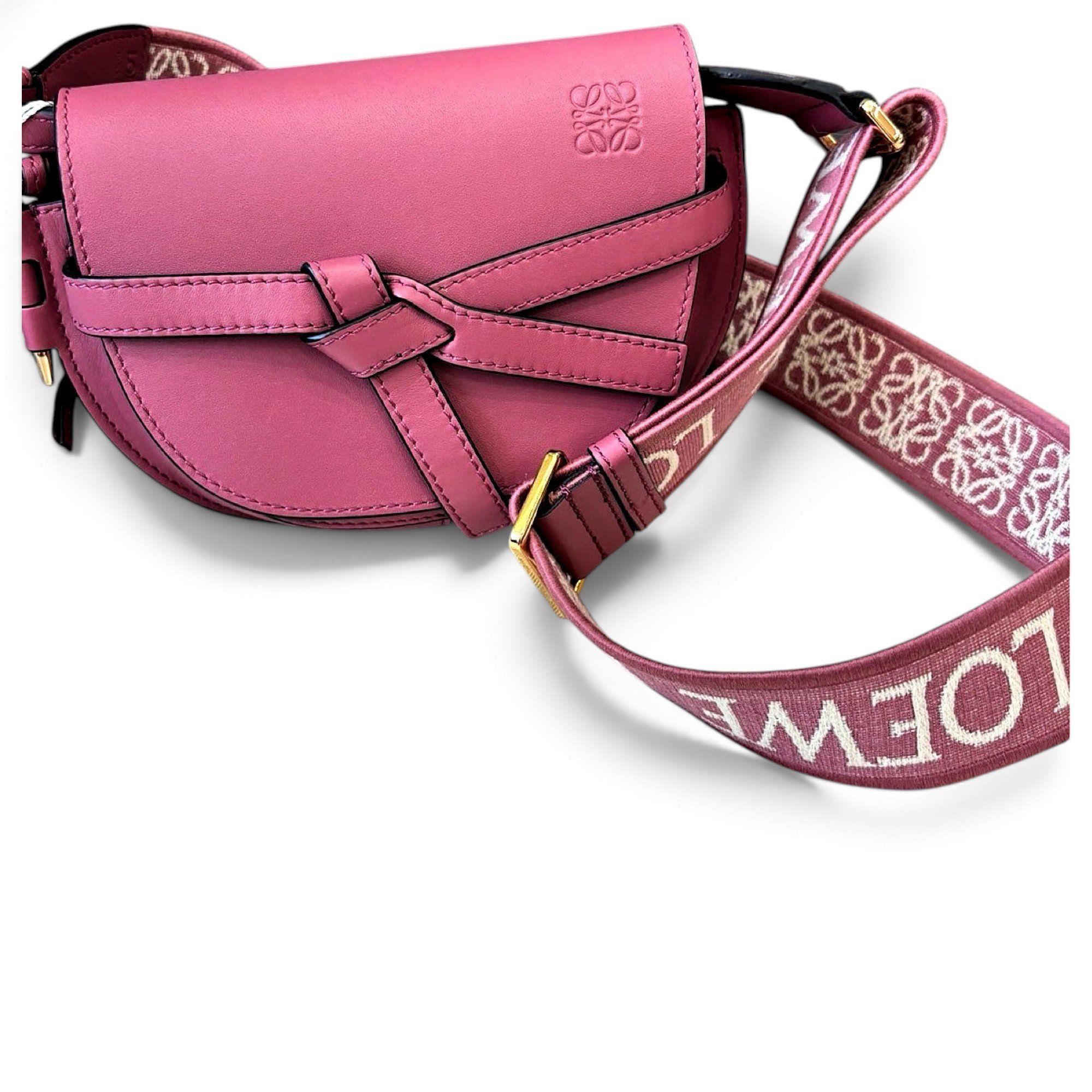 Gate leather crossbody bag