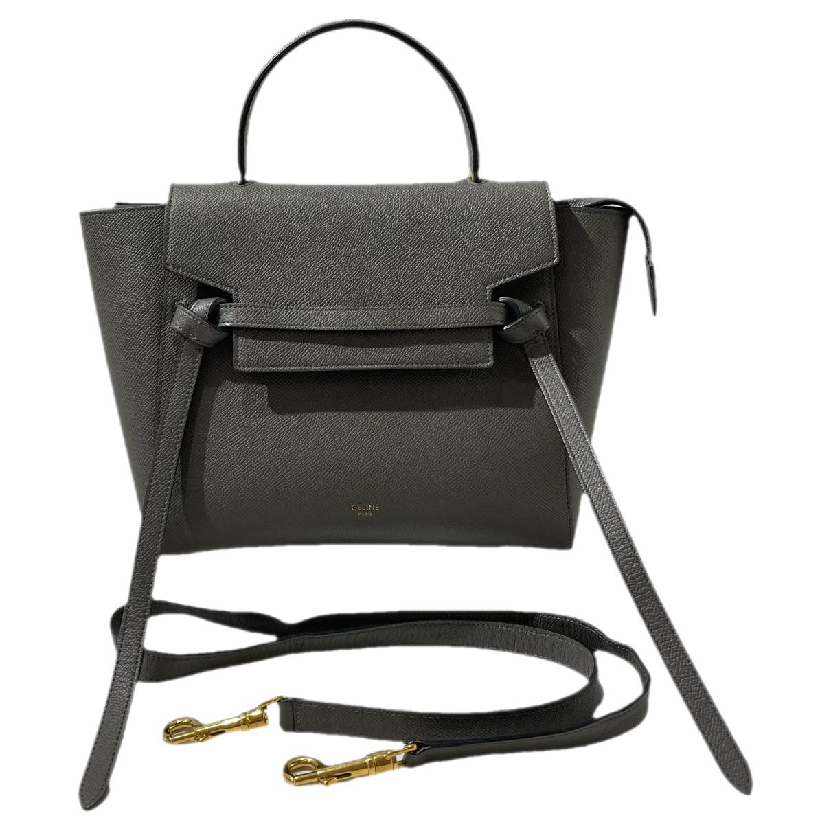 Belt leather handbag