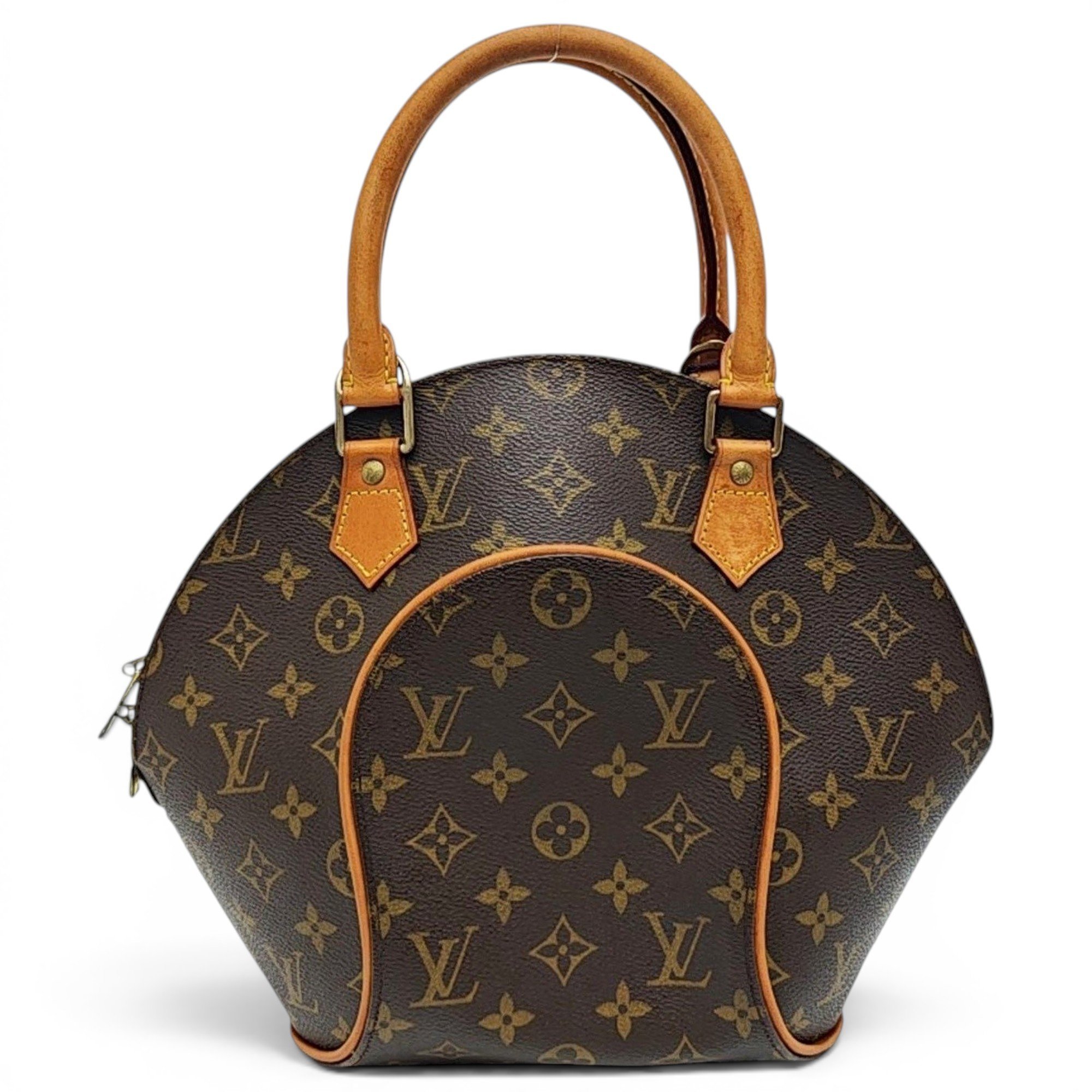 Ellipse leather handbag