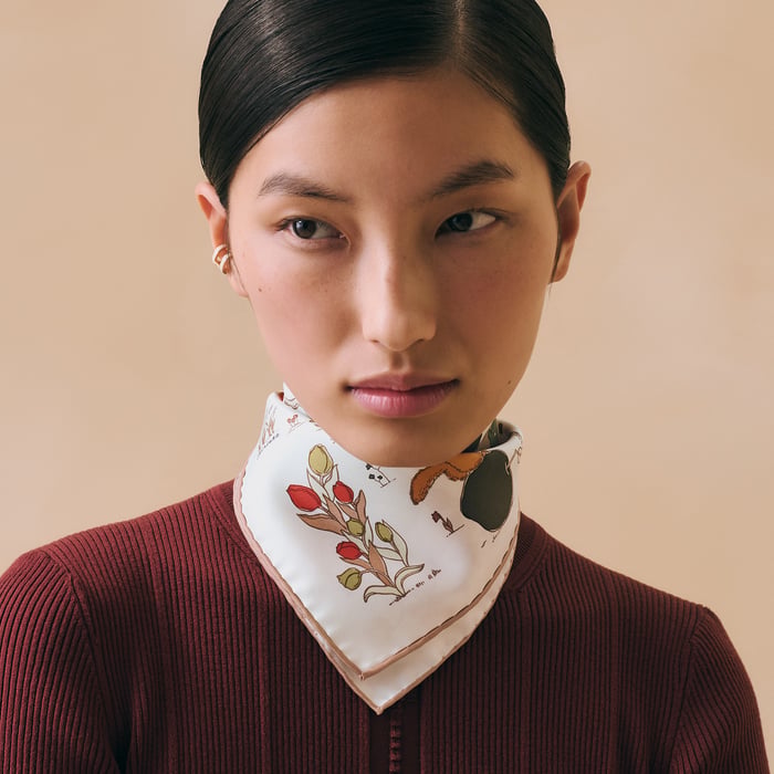 Le Pommier Sellier 45方巾