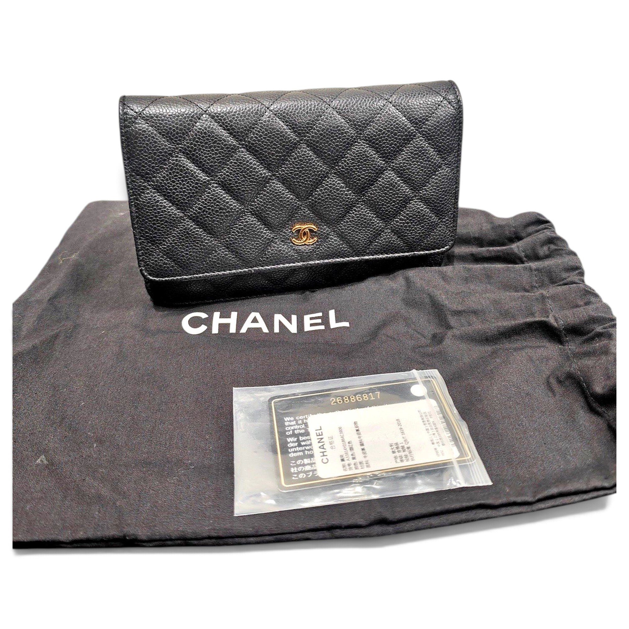 Wallet On Chain leather handbag