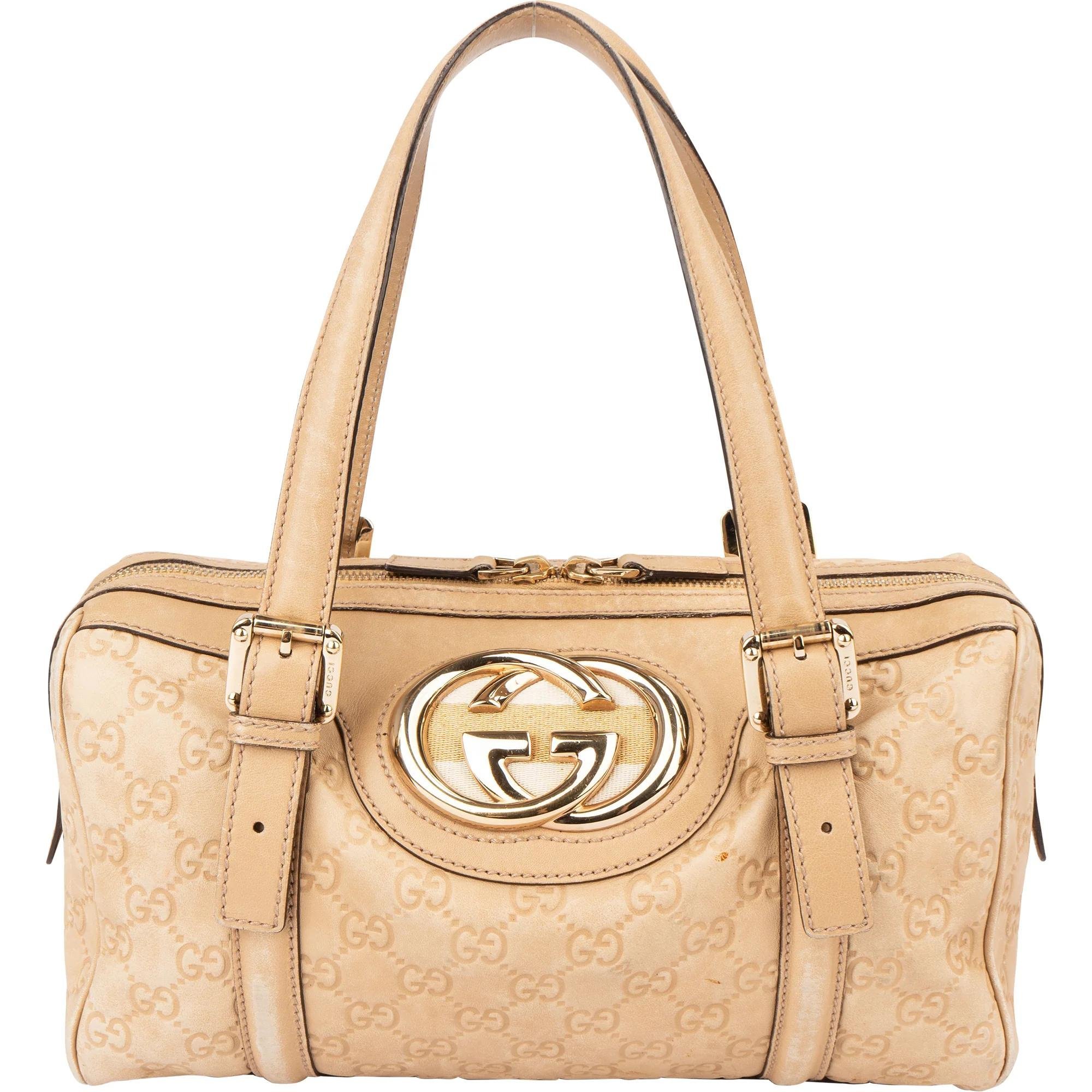 Boston leather handbag