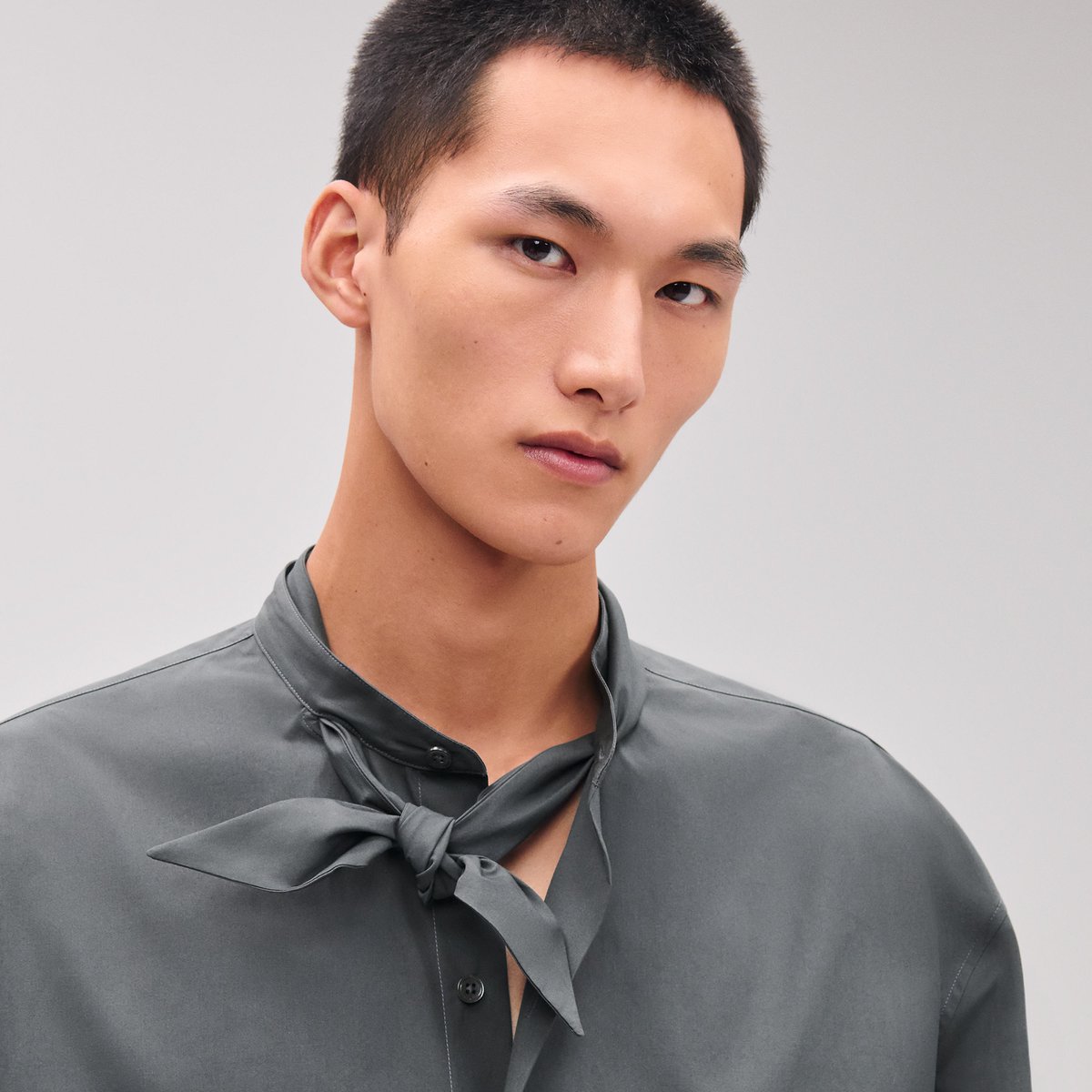 Orage Boxy Fit Shirt With Marius Collar
