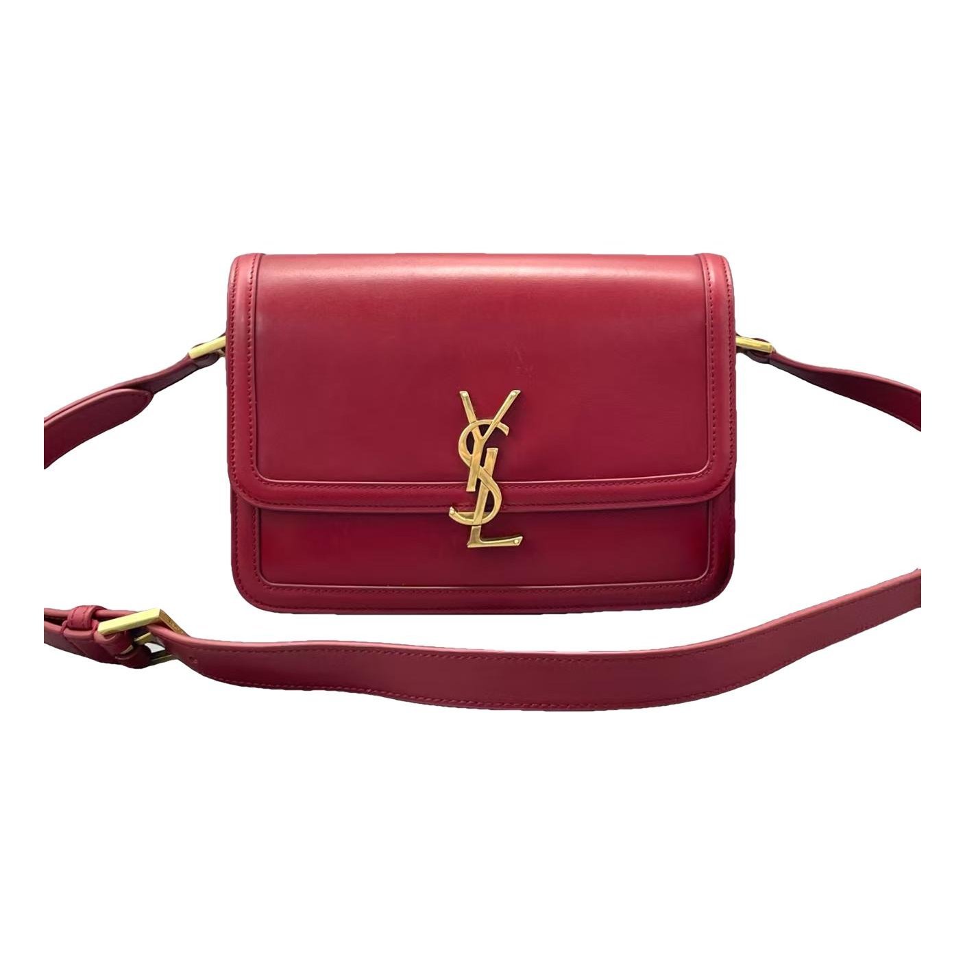 Solférino leather handbag