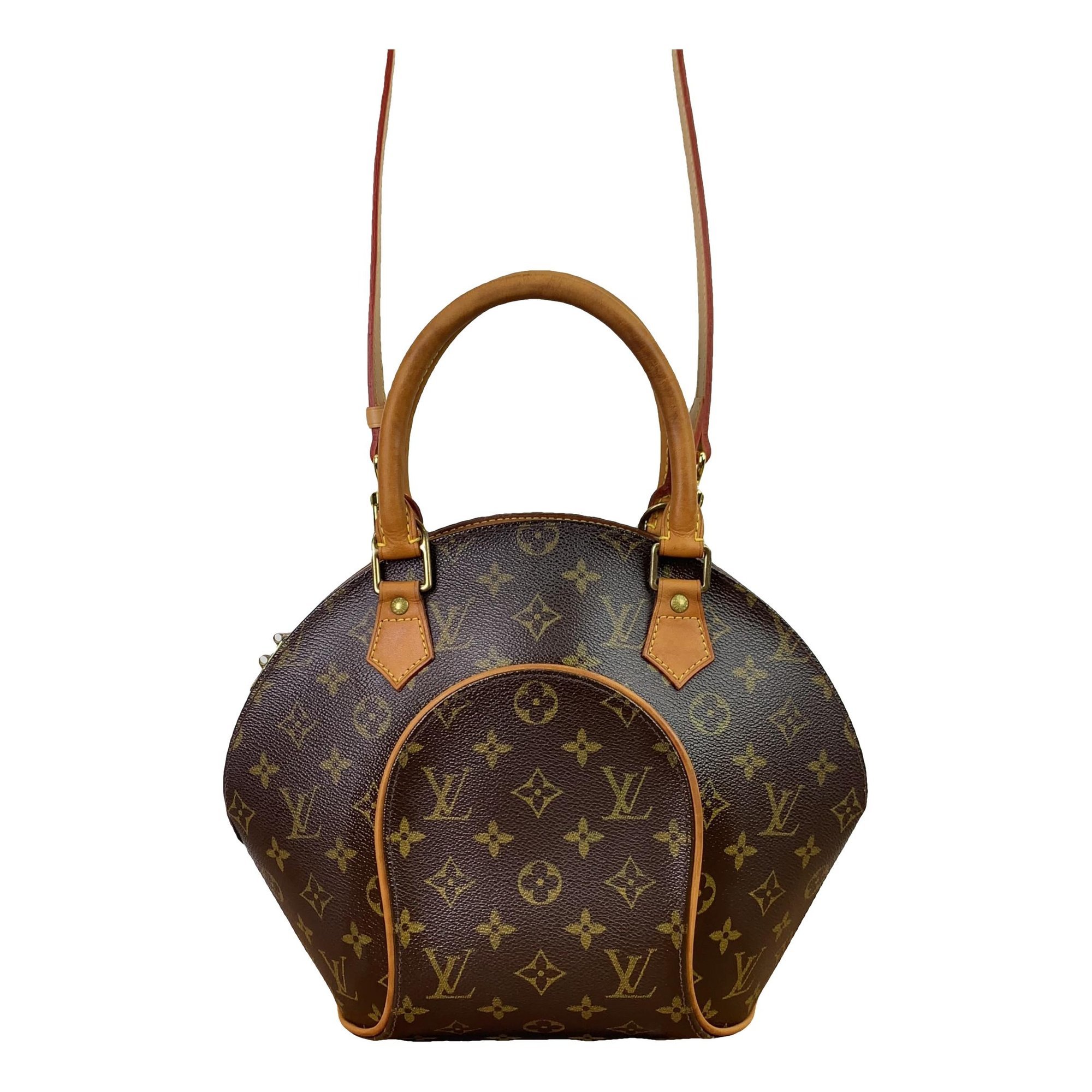 Ellipse leather crossbody bag