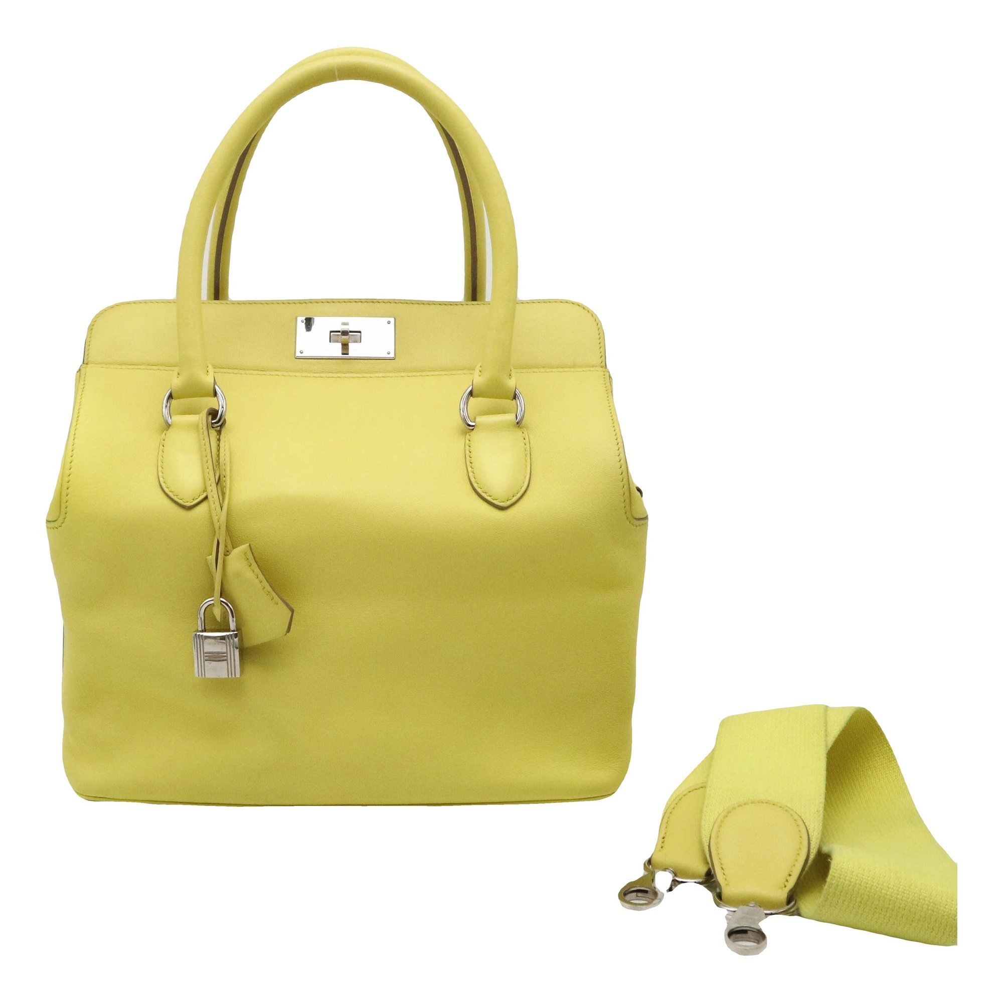 Toolbox leather handbag