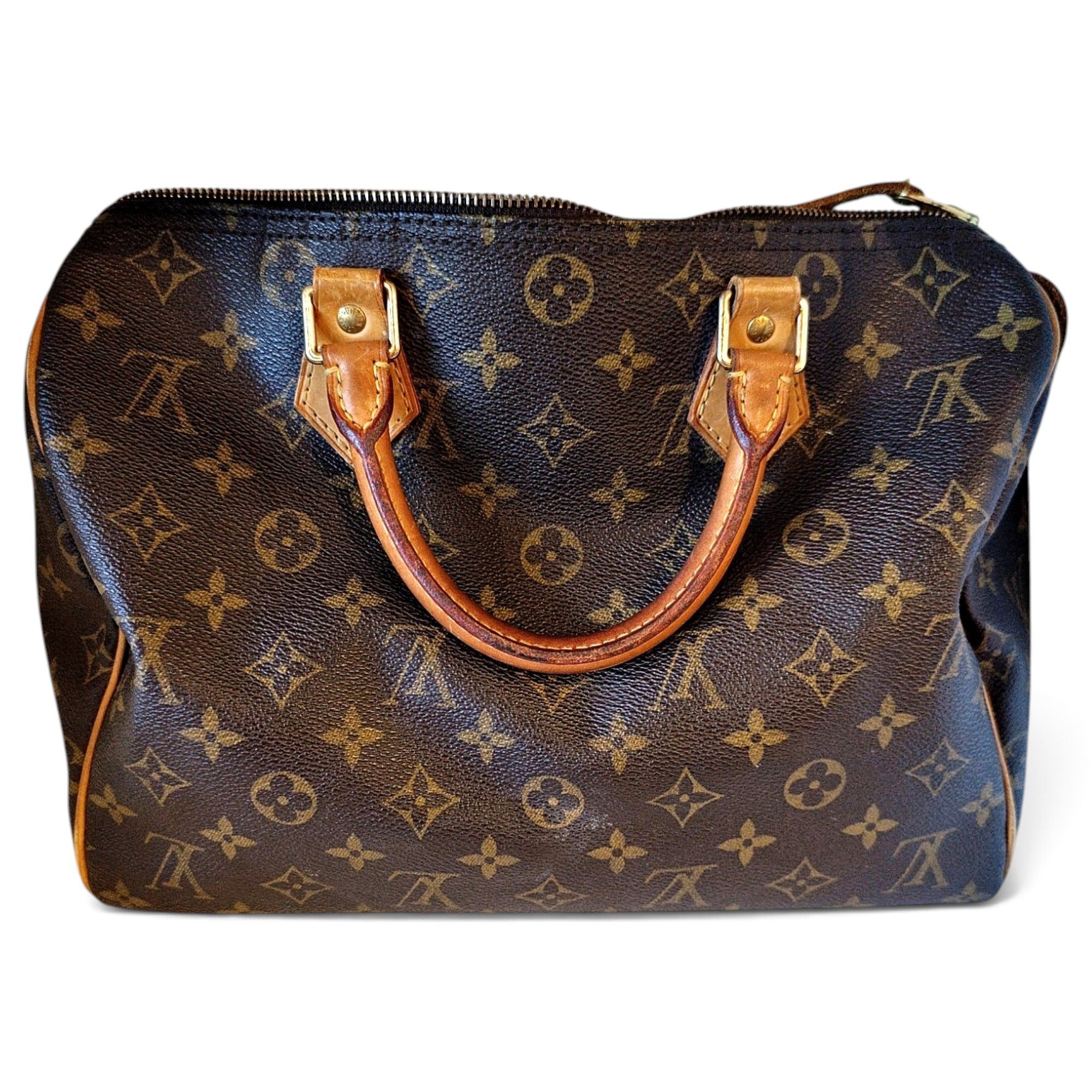 Speedy leather bowling bag