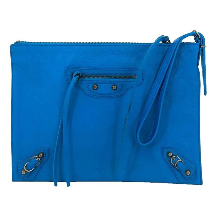 City Clip leather clutch bag