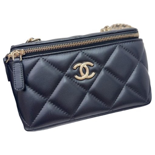 Vanity leather handbag