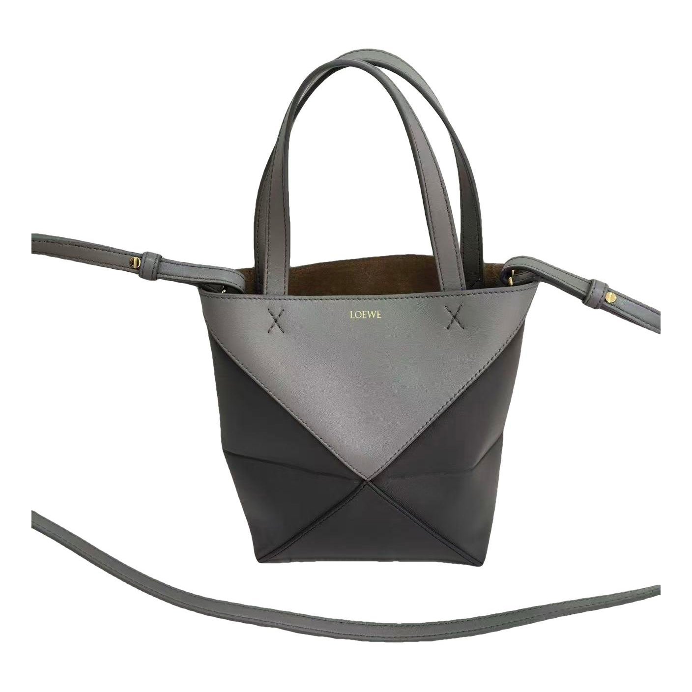 Puzzle Fold leather handbag