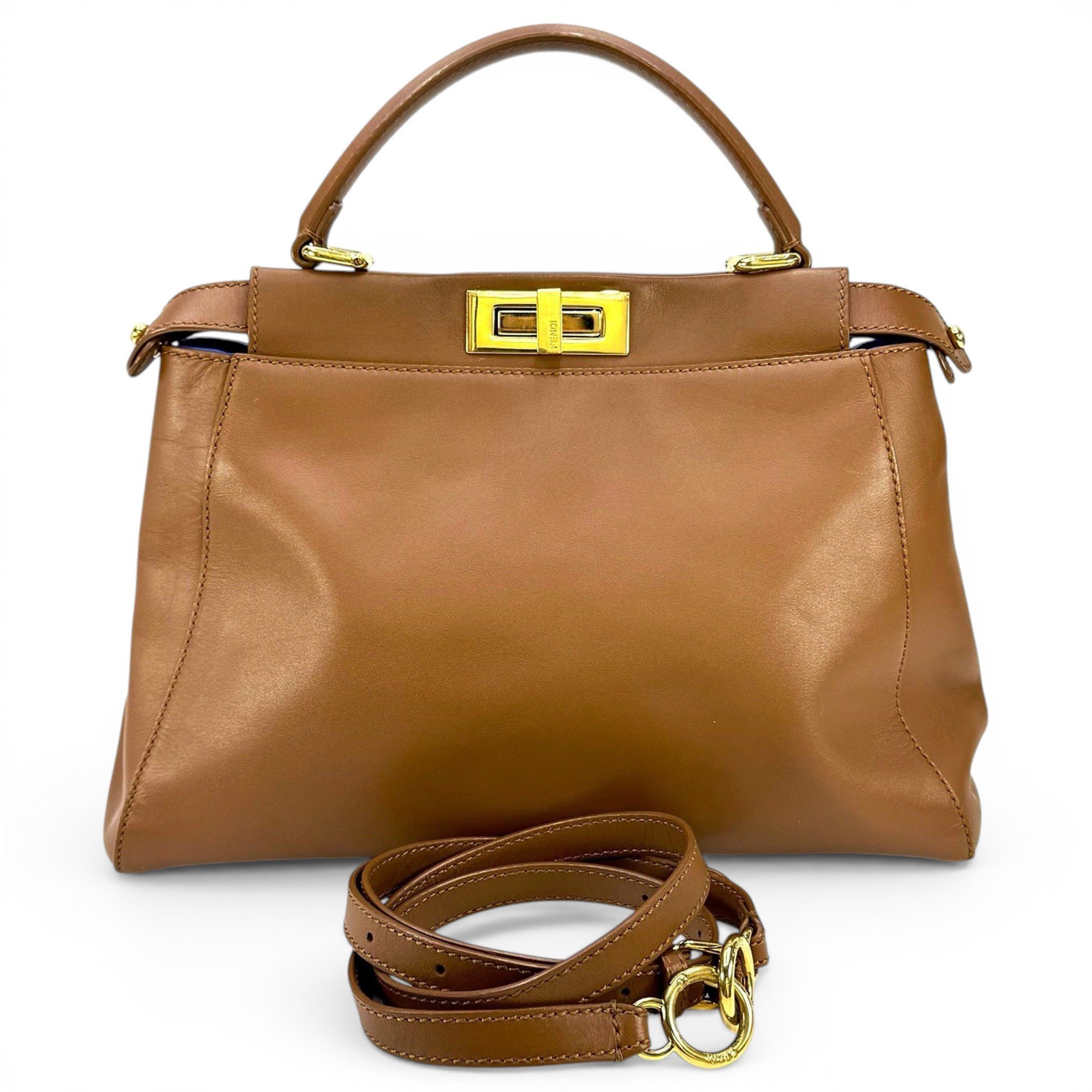 Peekaboo leather handbag