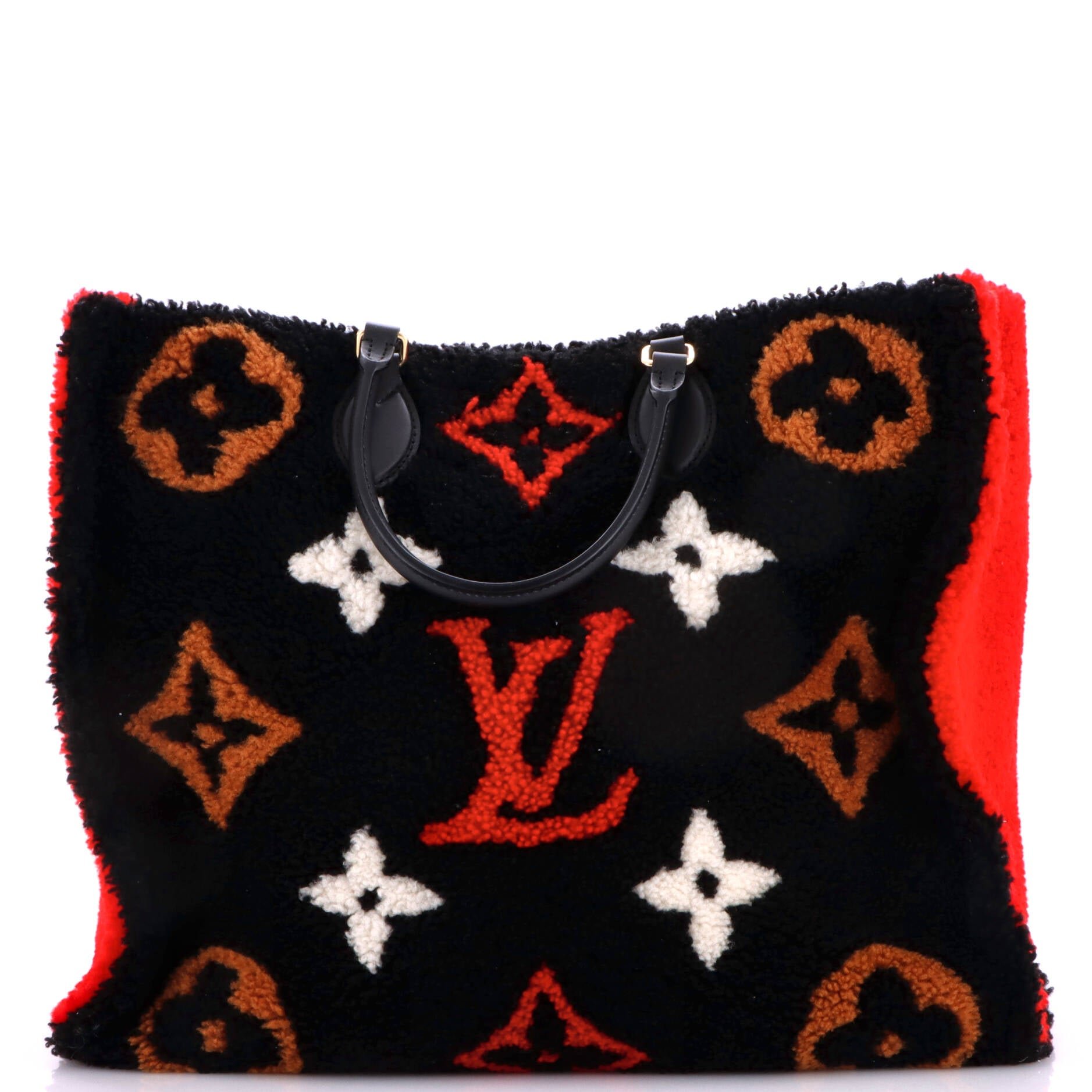 OnTheGo Tote Monogram Giant Teddy Fleece GM