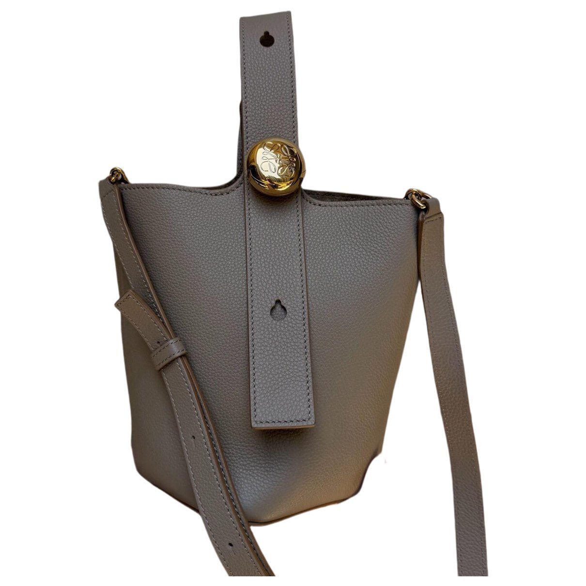 Pebble leather handbag