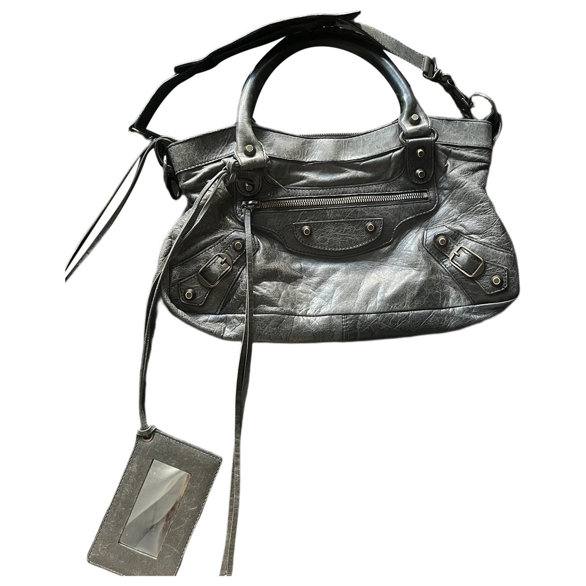 First leather handbag
