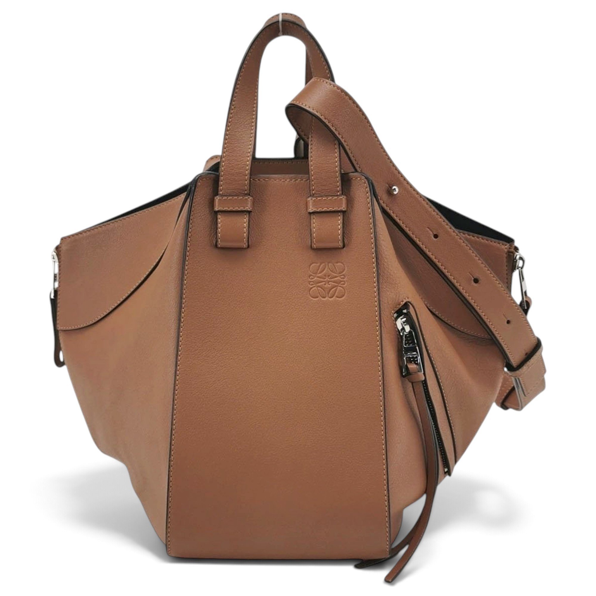 Hammock leather handbag
